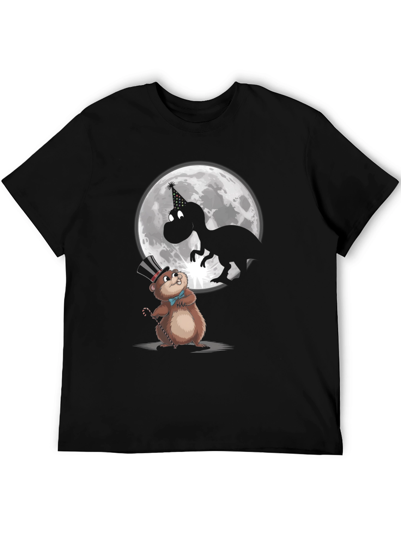 Party Animal T-Shirt: Dino & Groundhog