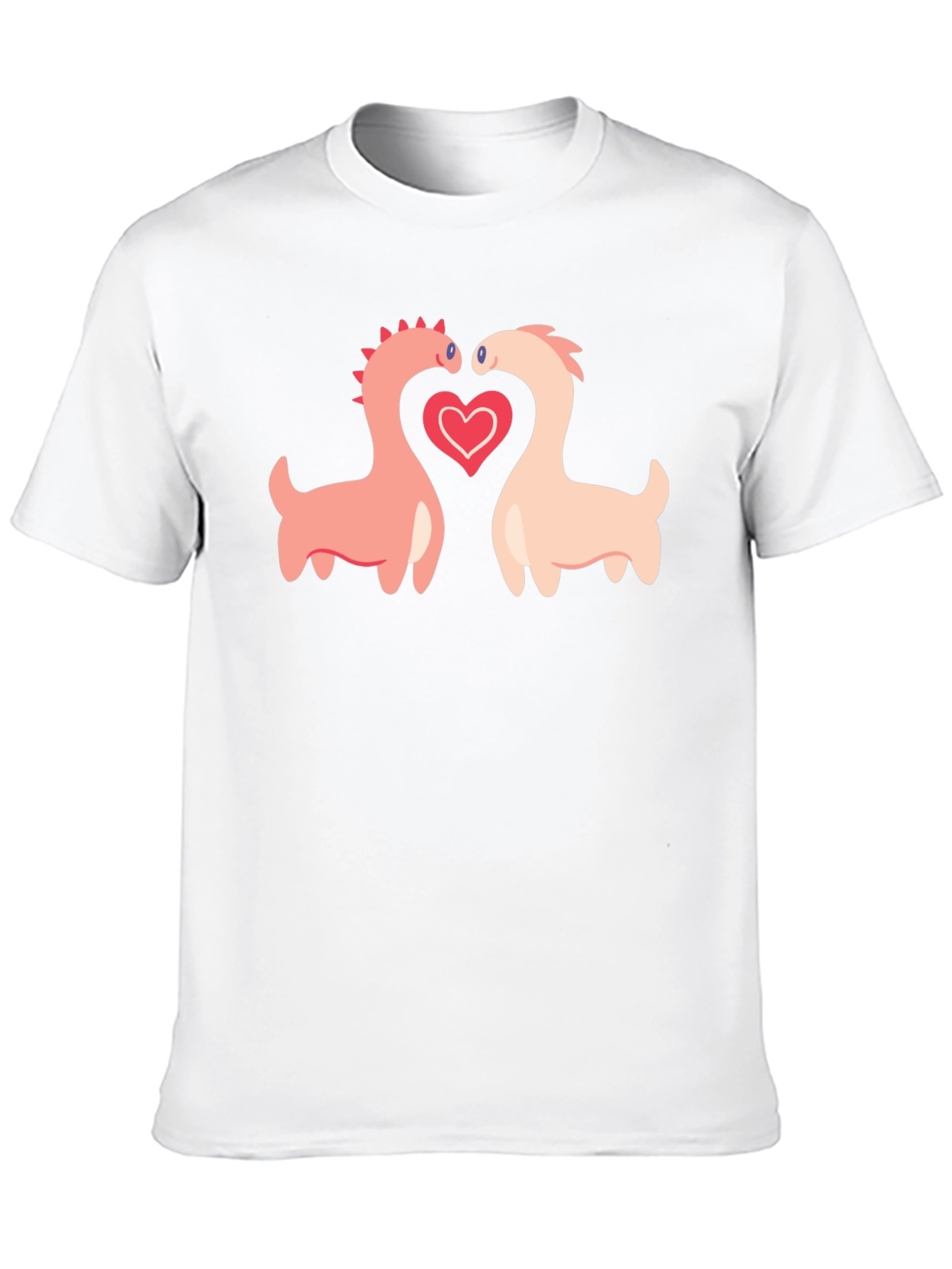 Dino Love Black T-Shirt