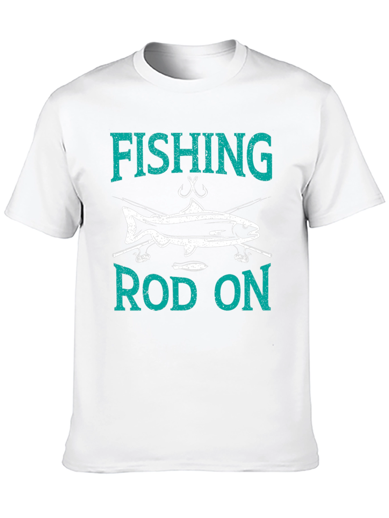 Fishing Rod On Graphic T-Shirt