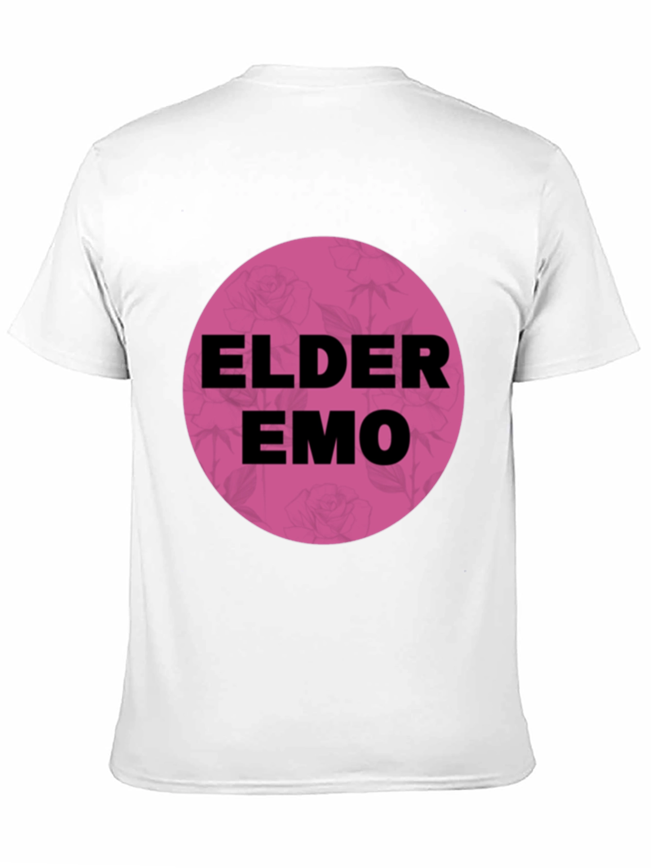 Elder Emo T-Shirt - Black Cotton Blend Graphic Tee