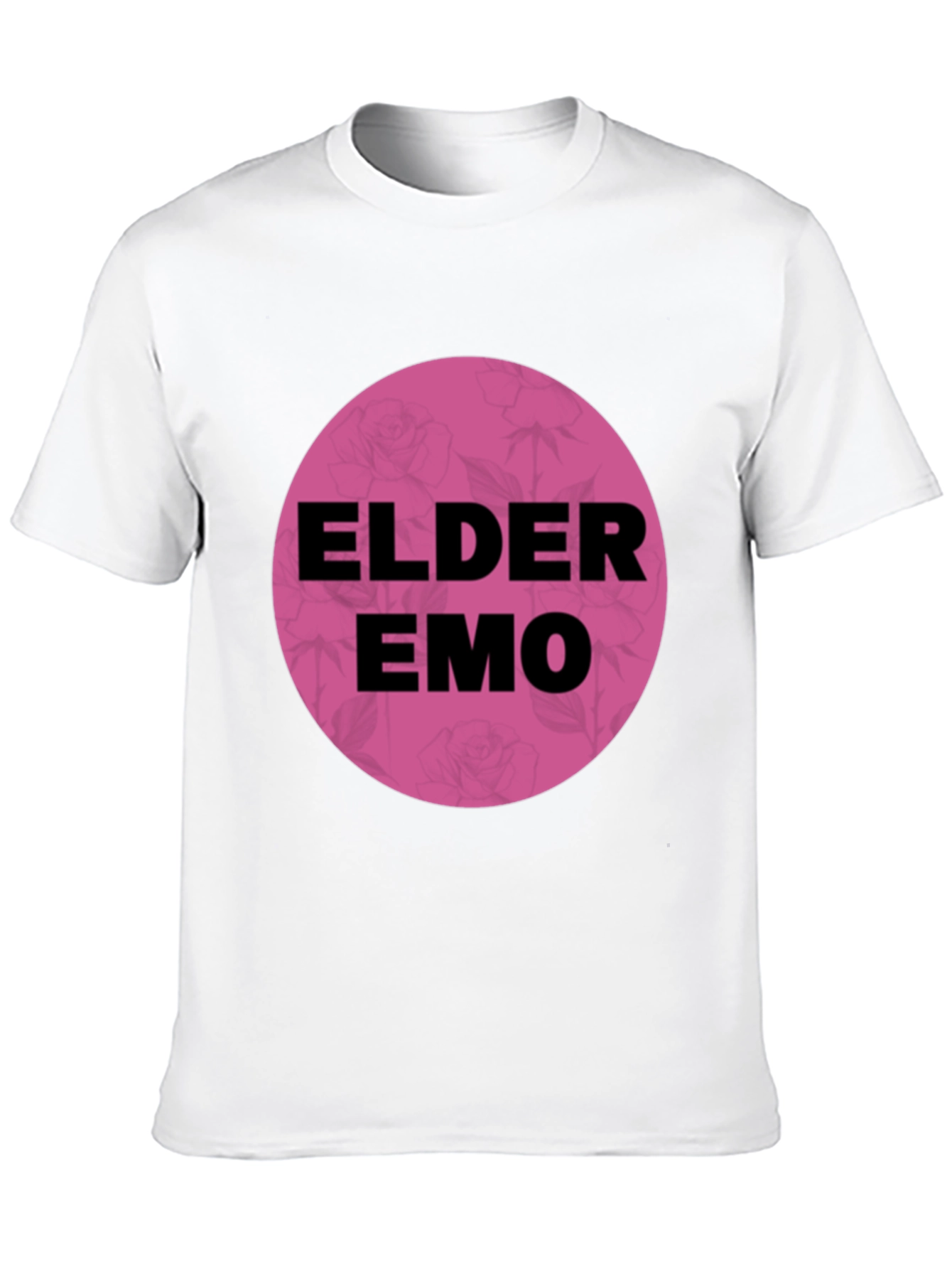 Elder Emo T-Shirt - Black Cotton Blend Graphic Tee