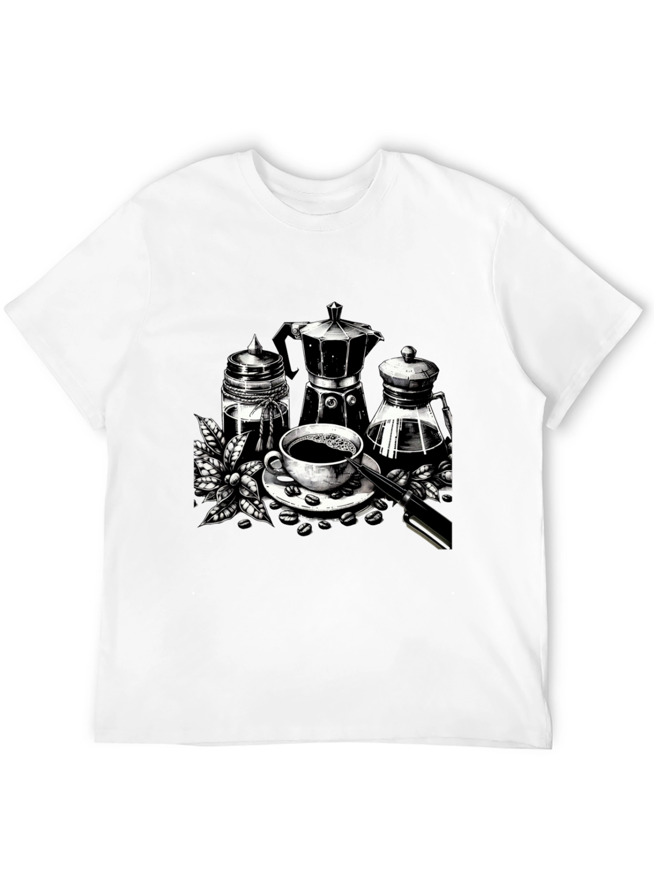 Coffee Lover Graphic Tee - Black
