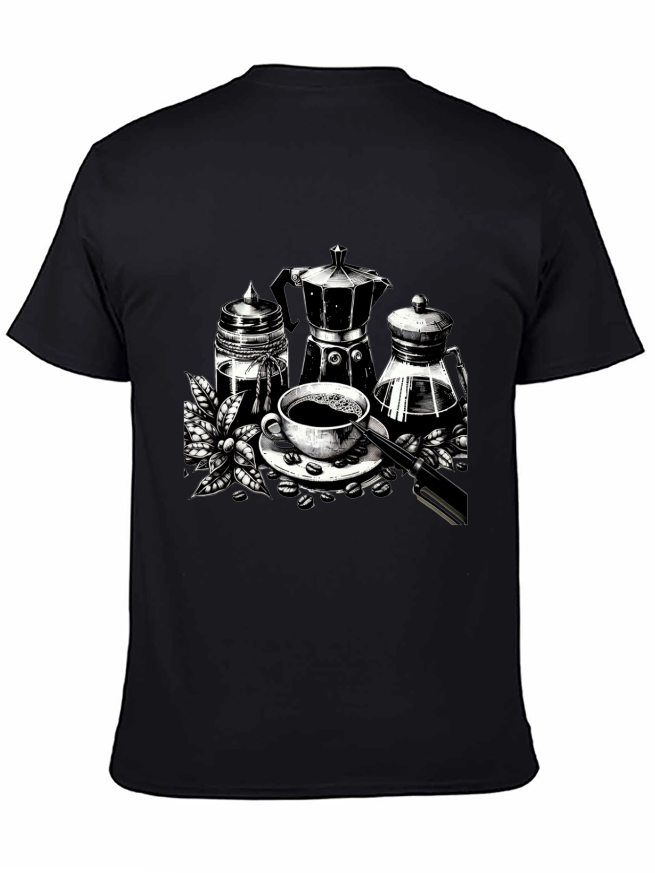 Coffee Lover Graphic Tee - Black