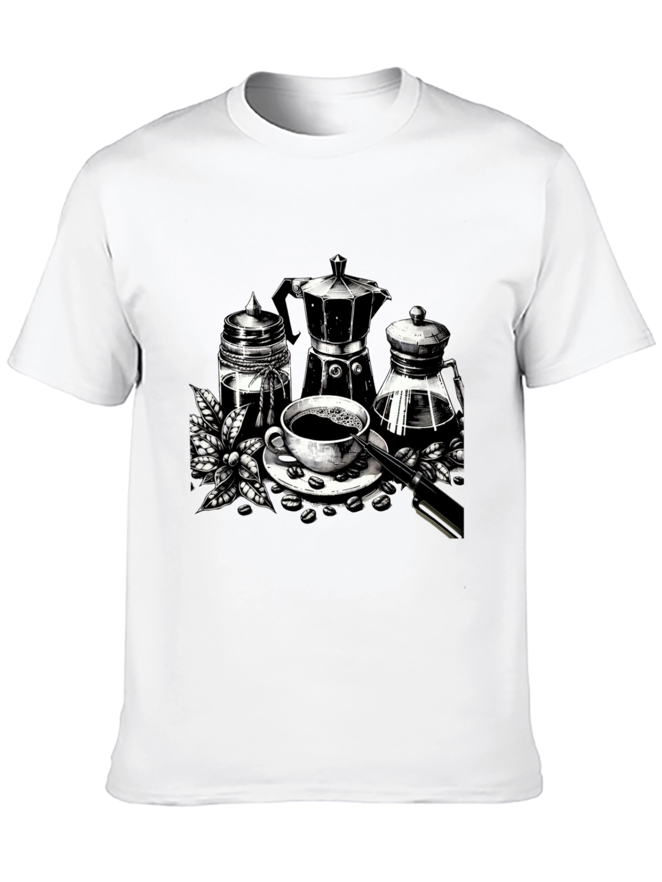 Coffee Lover Graphic Tee - Black