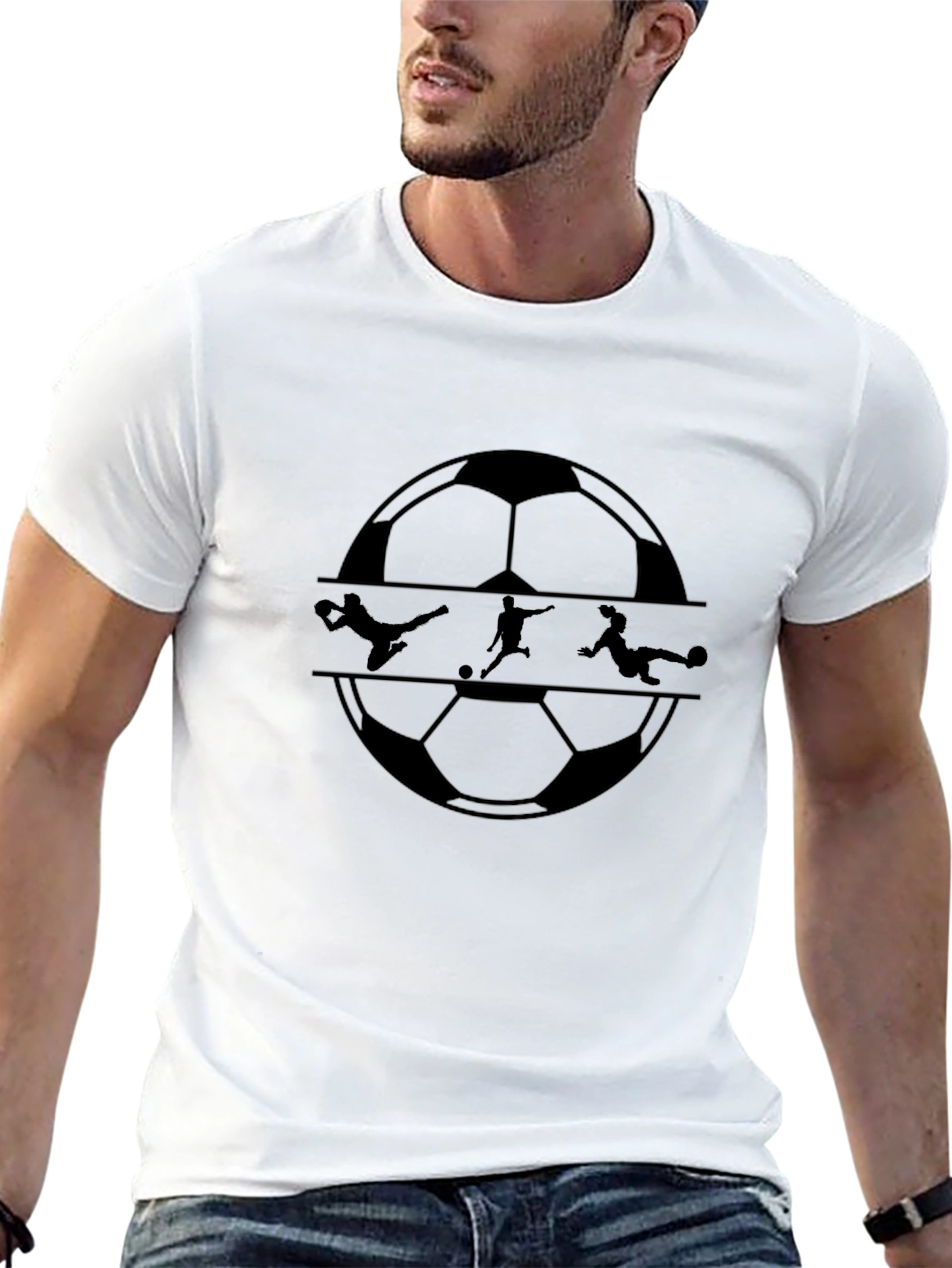 Soccer Ball Graphic Print T-Shirt