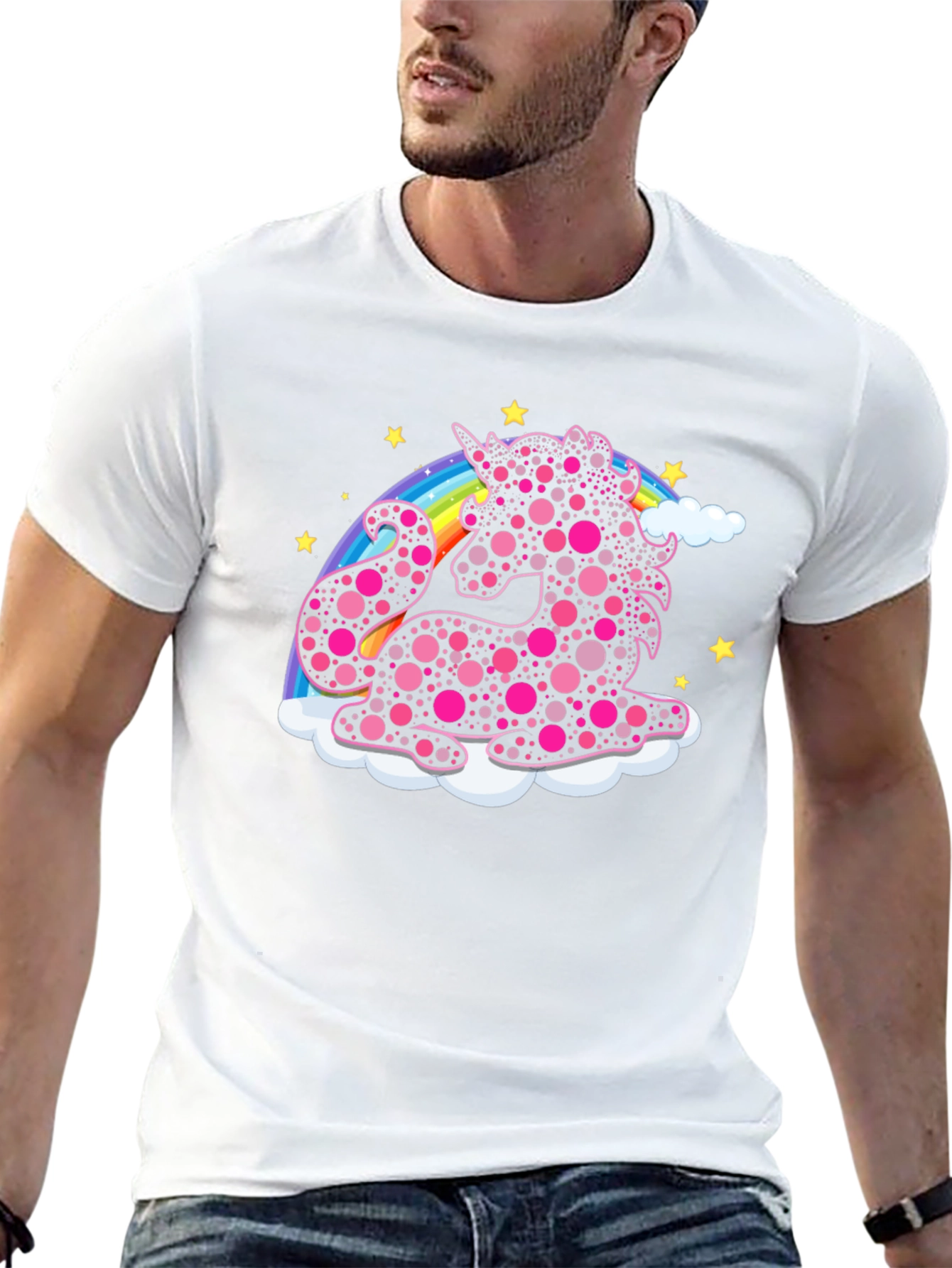 Unicorn Rainbow T-Shirt - Black