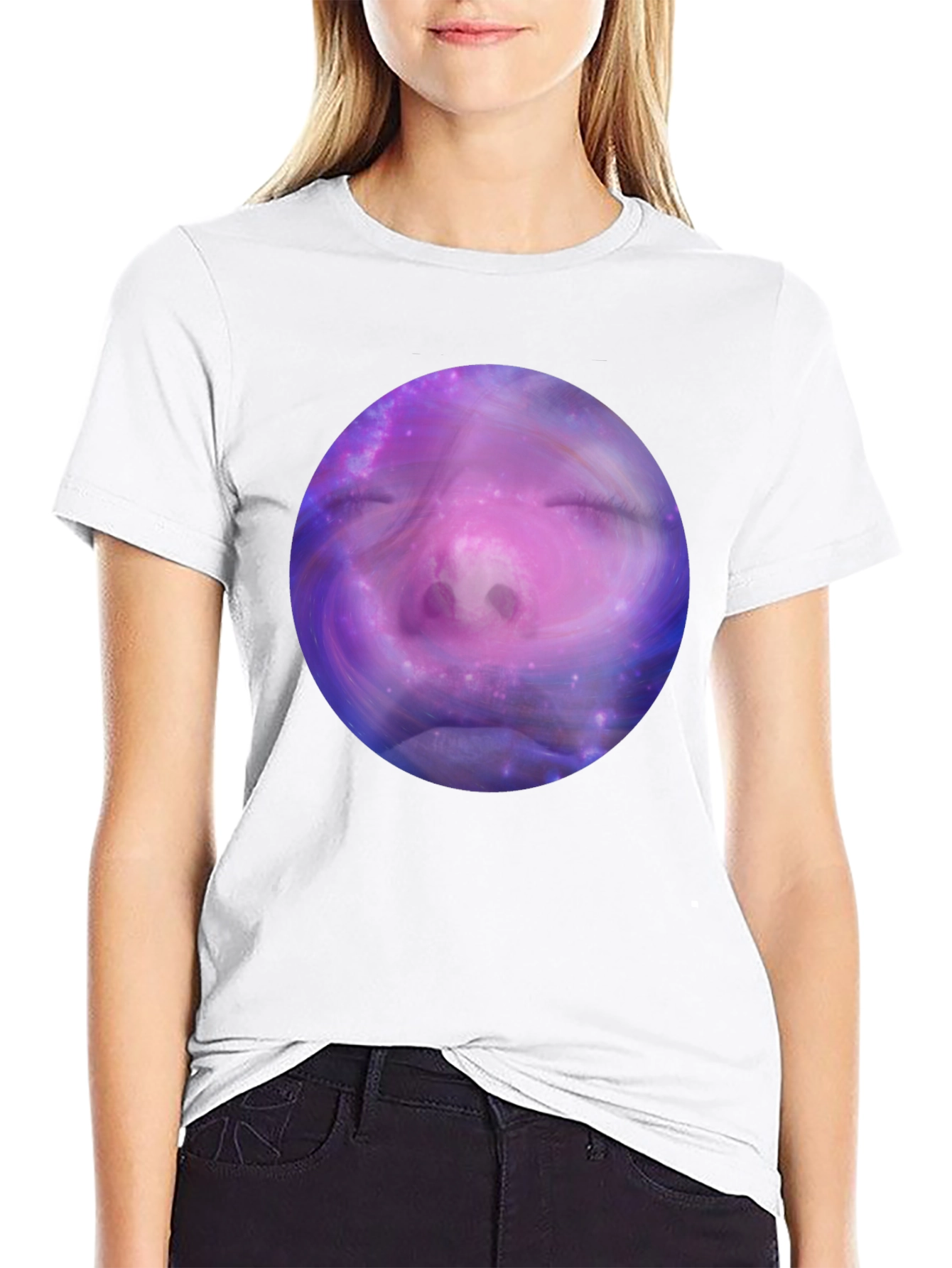 Cosmic Dreamer Graphic Tee - Unisex Black T-Shirt
