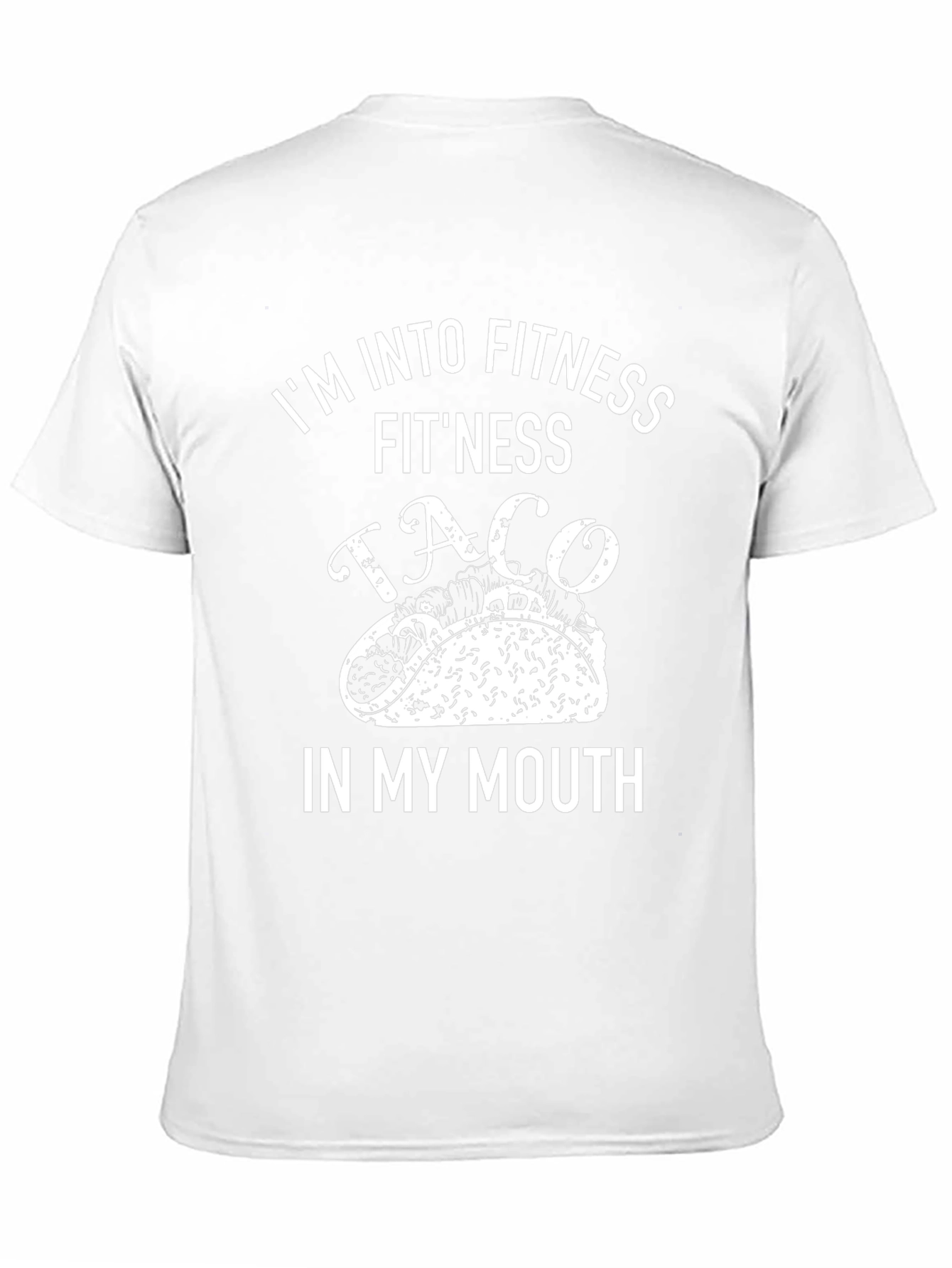 Fitness Taco Graphic Tee - Black Cotton T-Shirt