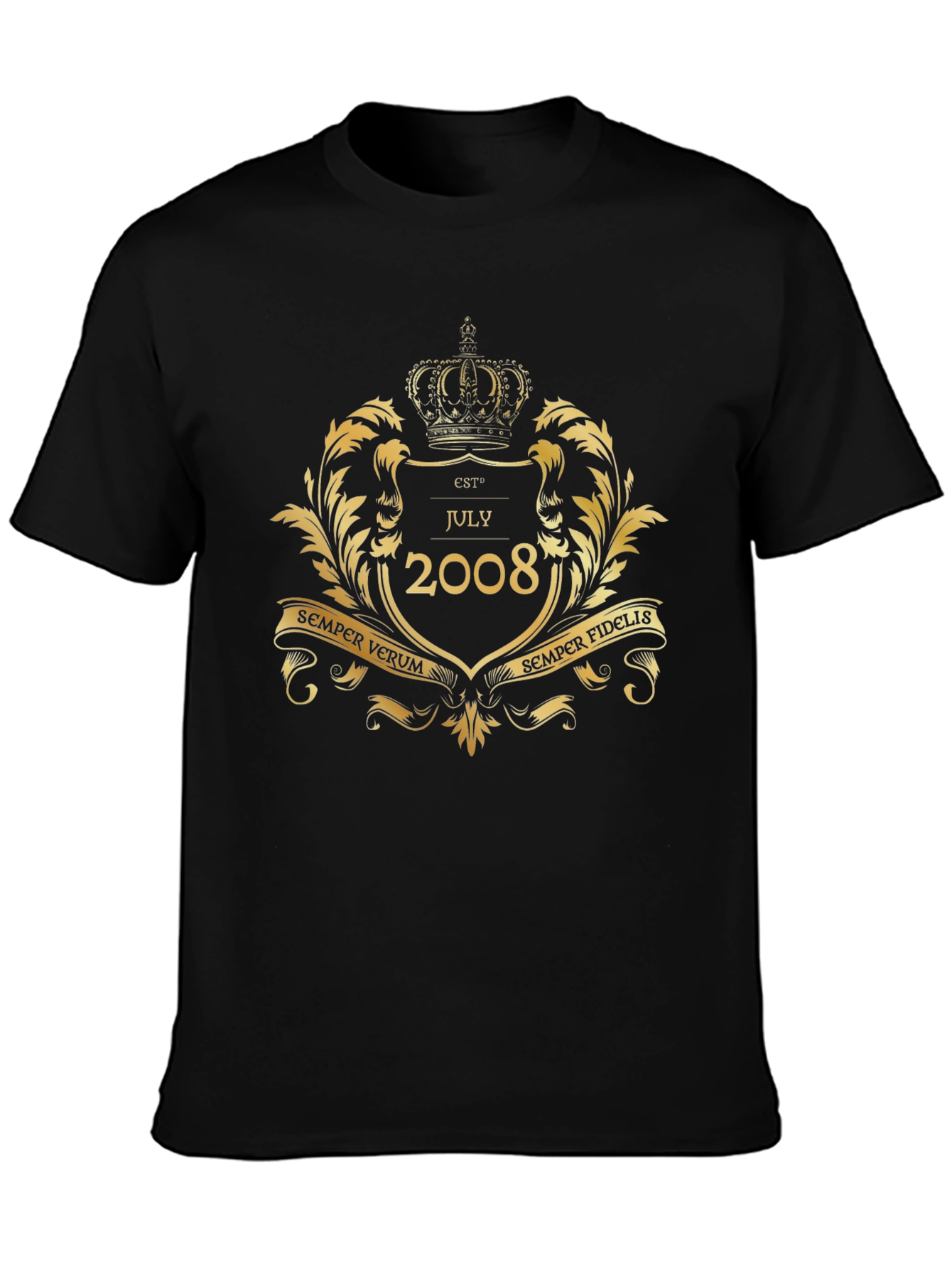 Est. July 2008 T-Shirt - Semper Verum Semper Fidelis