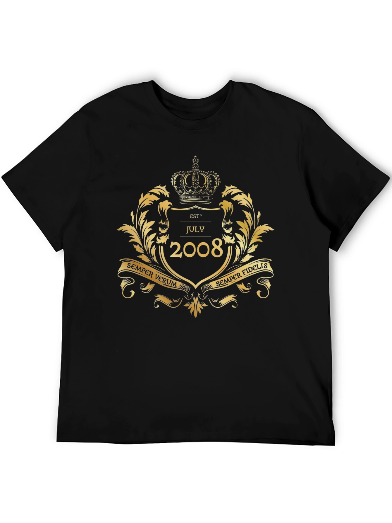 Est. July 2008 T-Shirt - Semper Verum Semper Fidelis