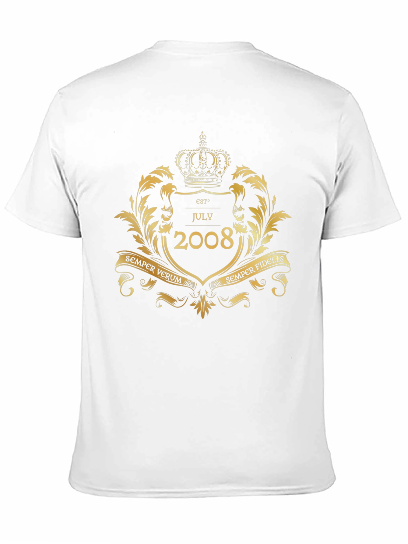 Est. July 2008 T-Shirt - Semper Verum Semper Fidelis