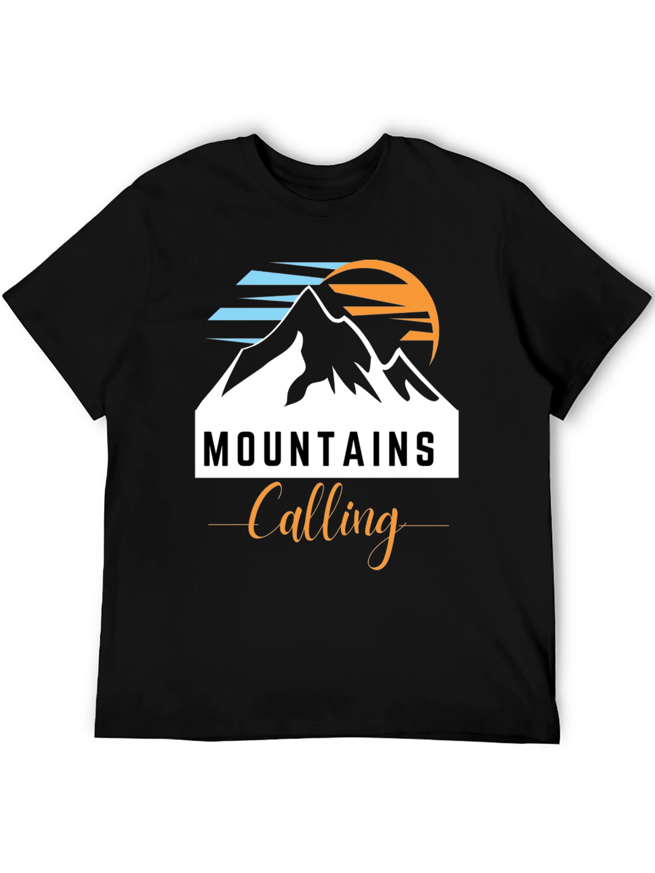 Mountains Calling Black T-Shirt