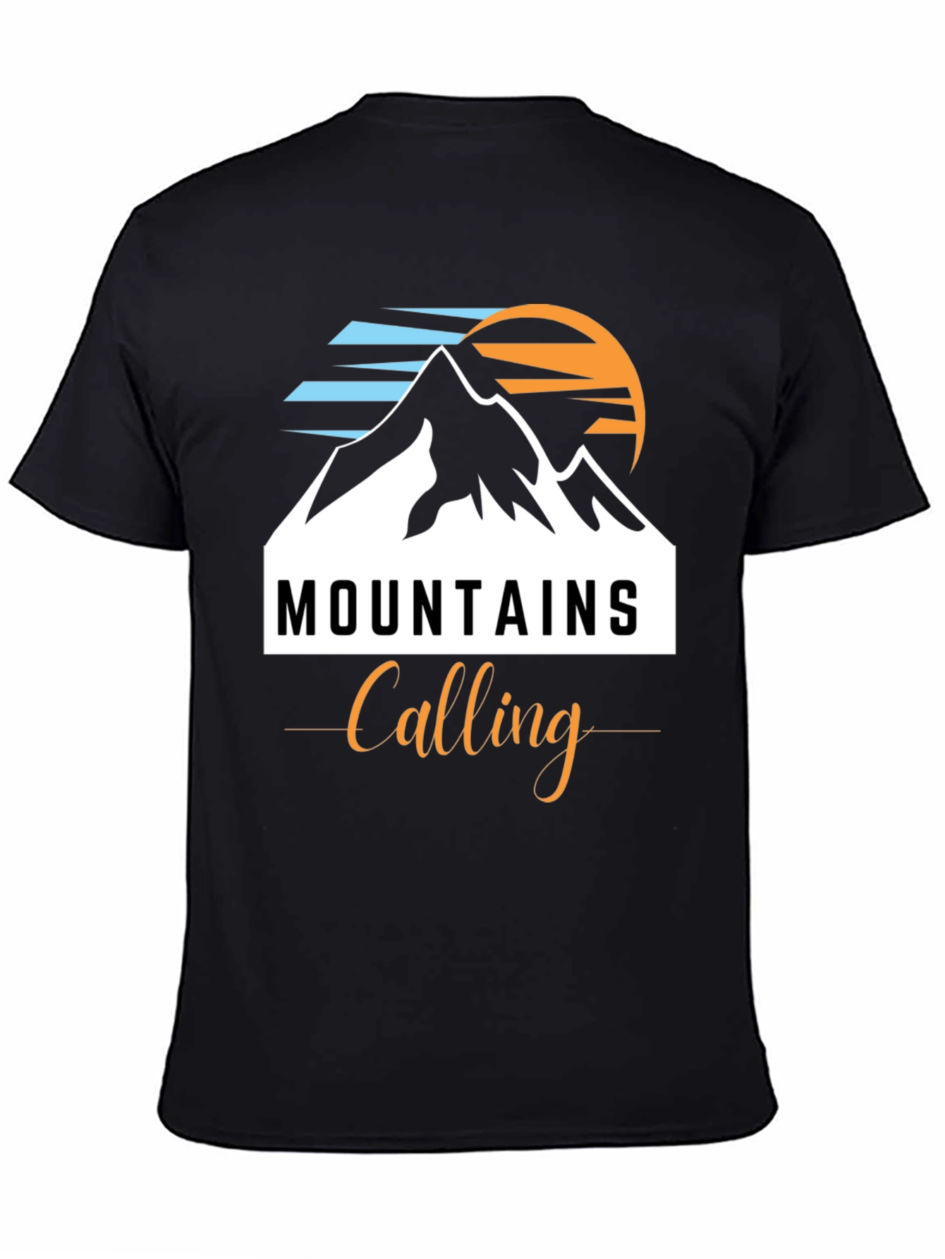 Mountains Calling Black T-Shirt