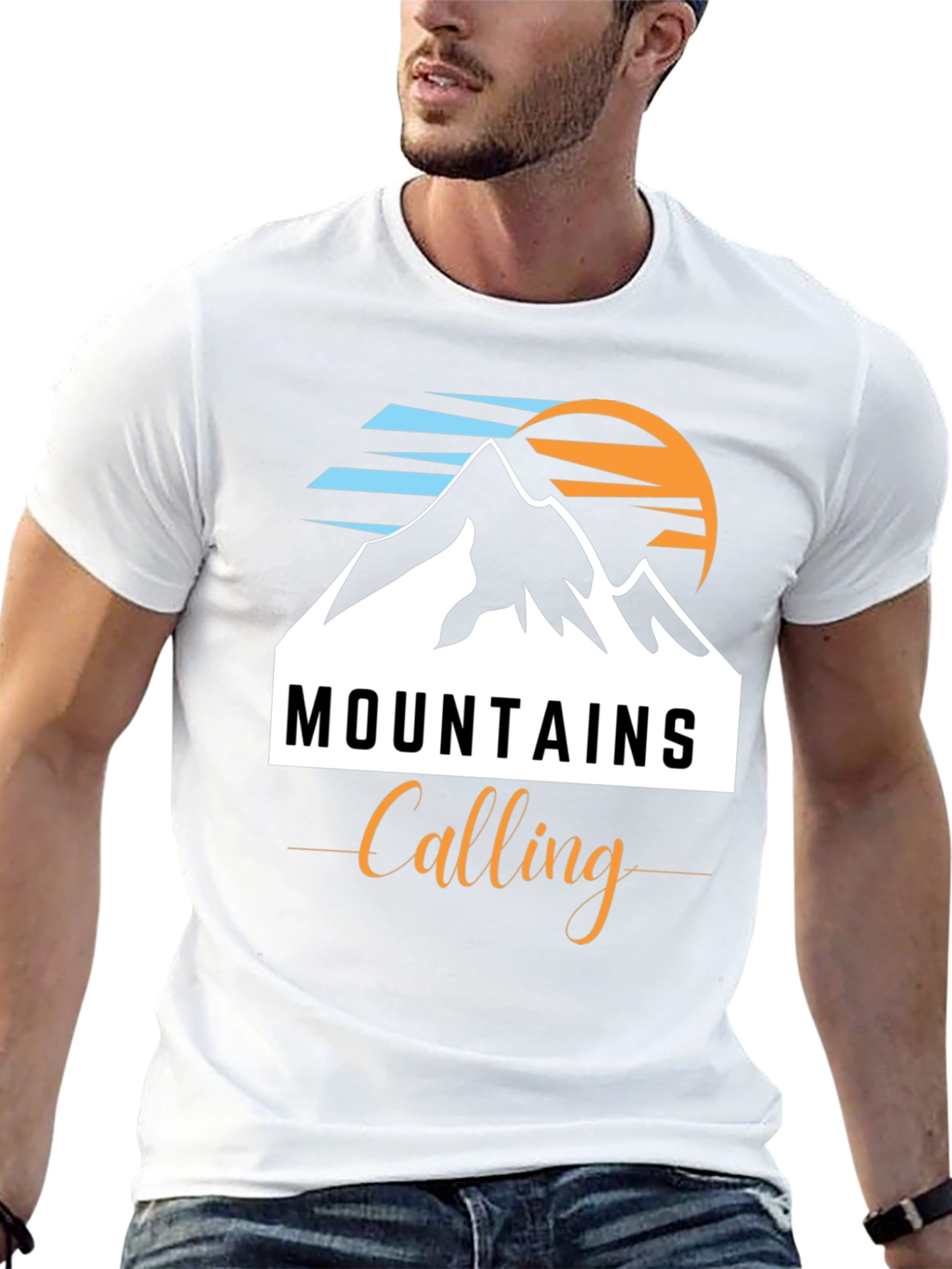 Mountains Calling Black T-Shirt