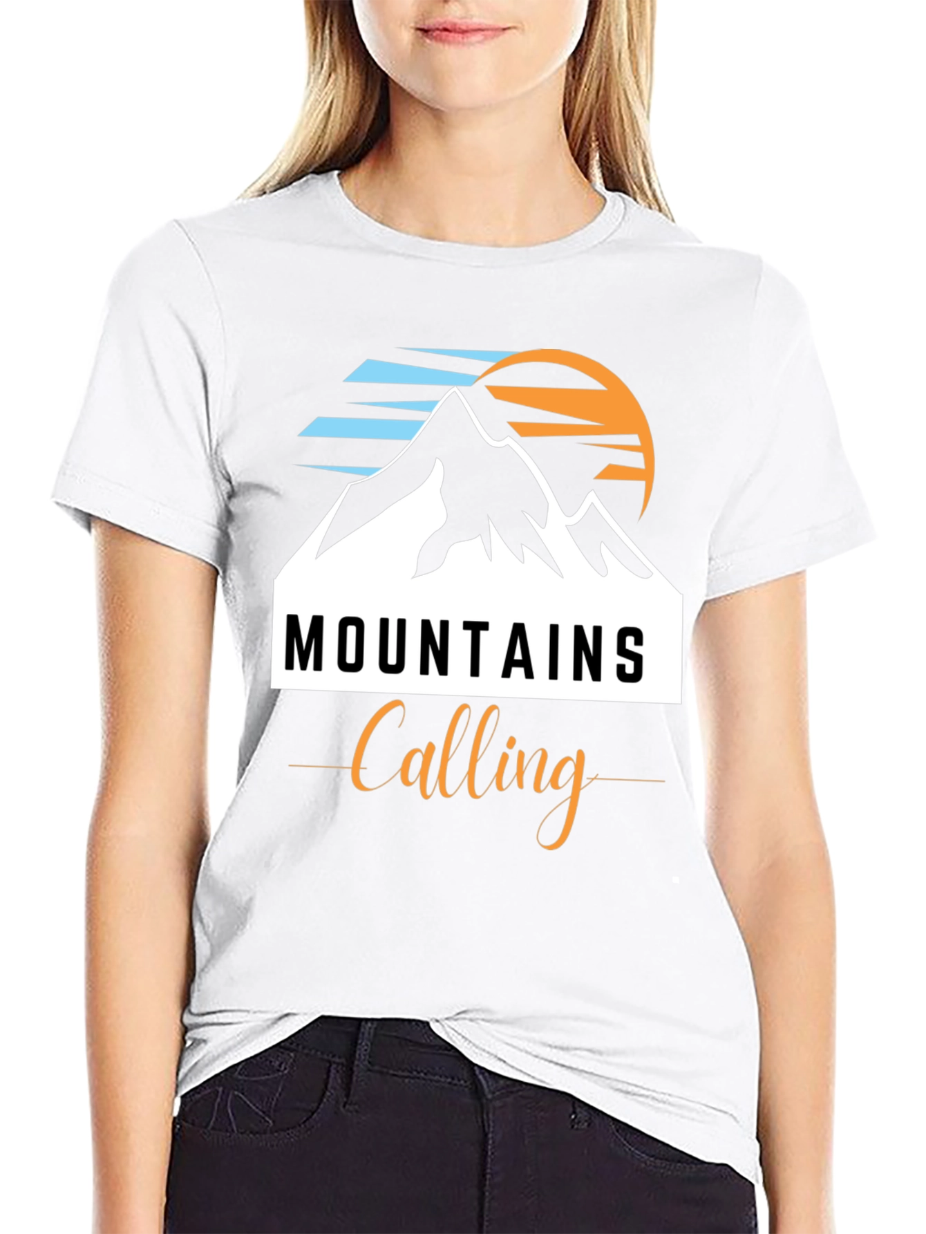 Mountains Calling Black T-Shirt