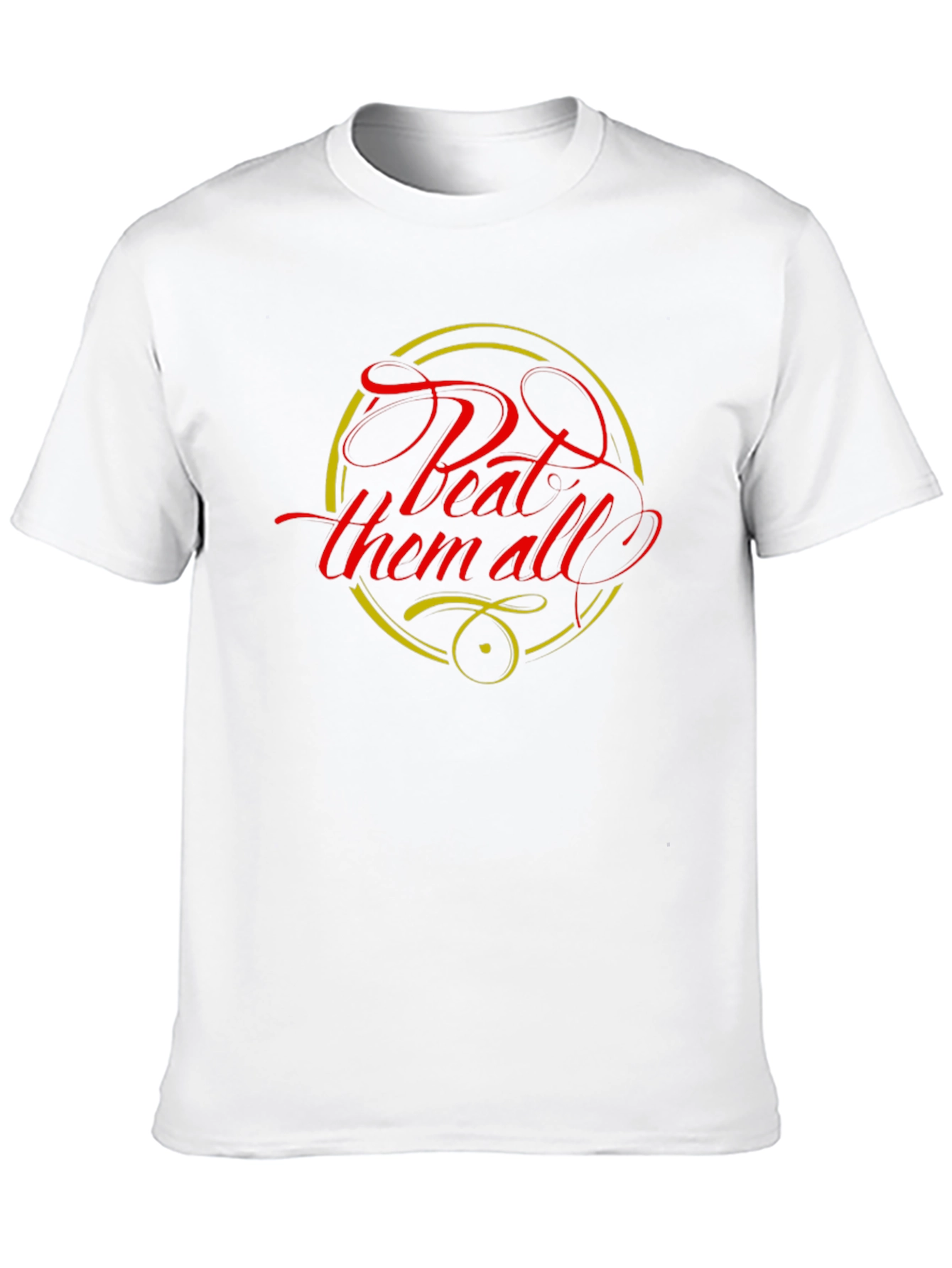 Beat Them All Graphic Tee - Bold Statement Shirt
