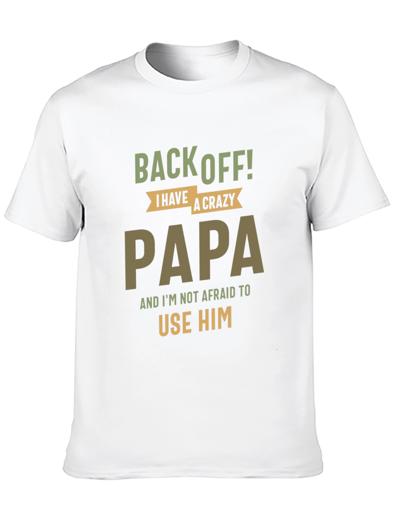 Crazy Papa Graphic T-Shirt - Funny Dad Tee