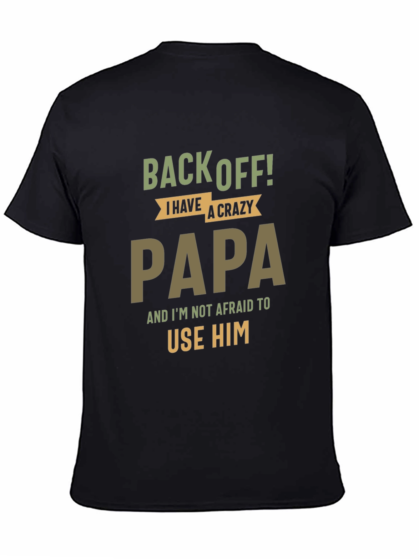 Crazy Papa Graphic T-Shirt - Funny Dad Tee