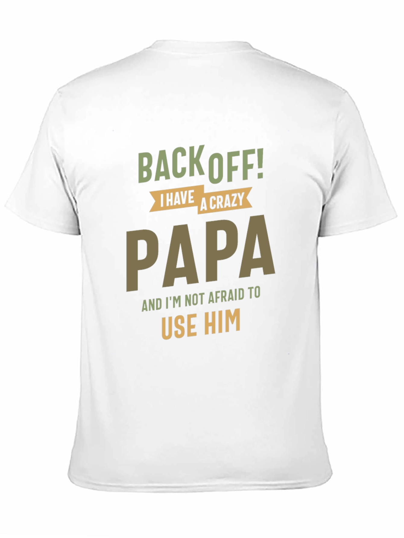 Crazy Papa Graphic T-Shirt - Funny Dad Tee