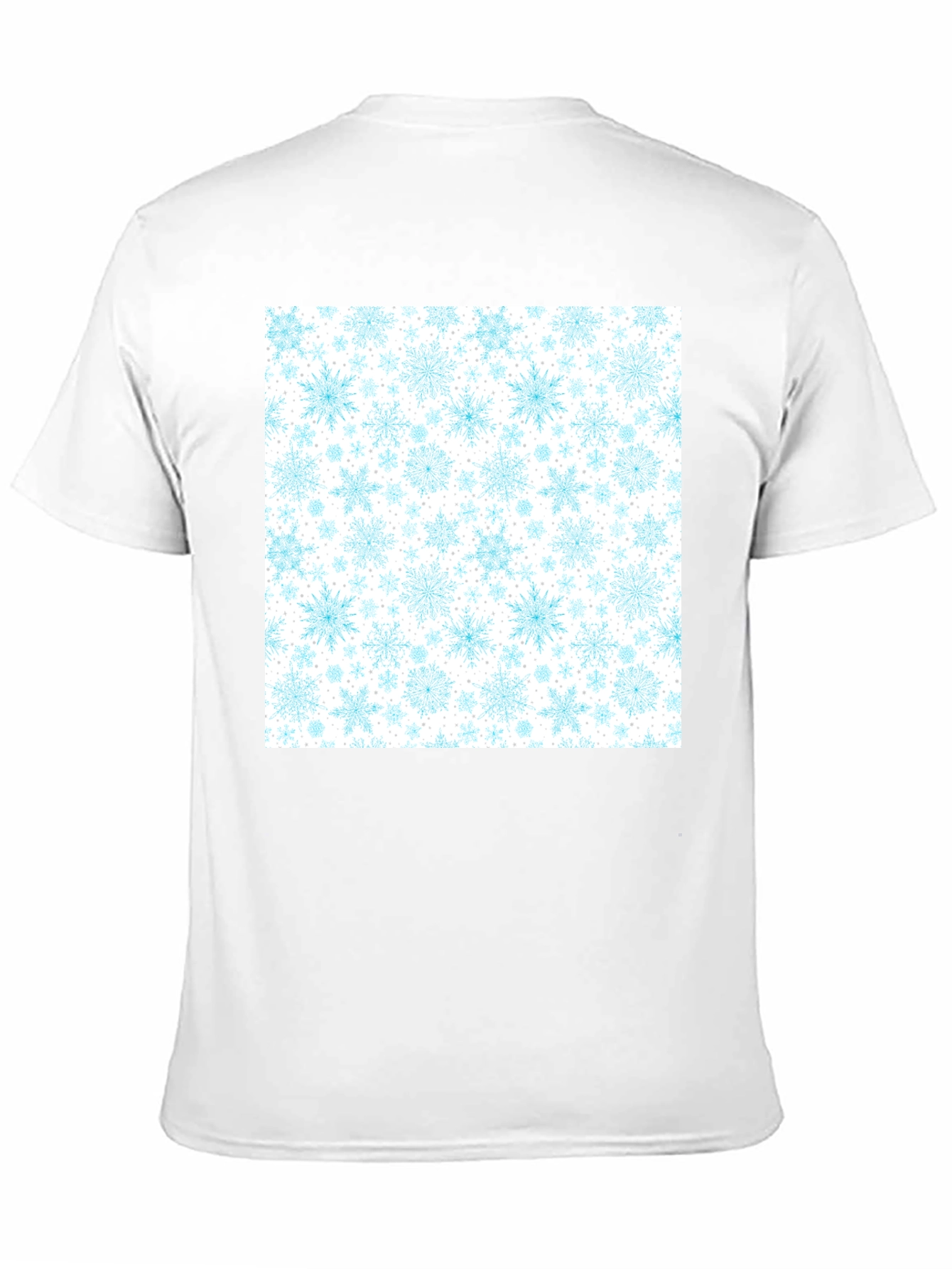 Snowflake Pattern T-Shirt - Winter Holiday Tee