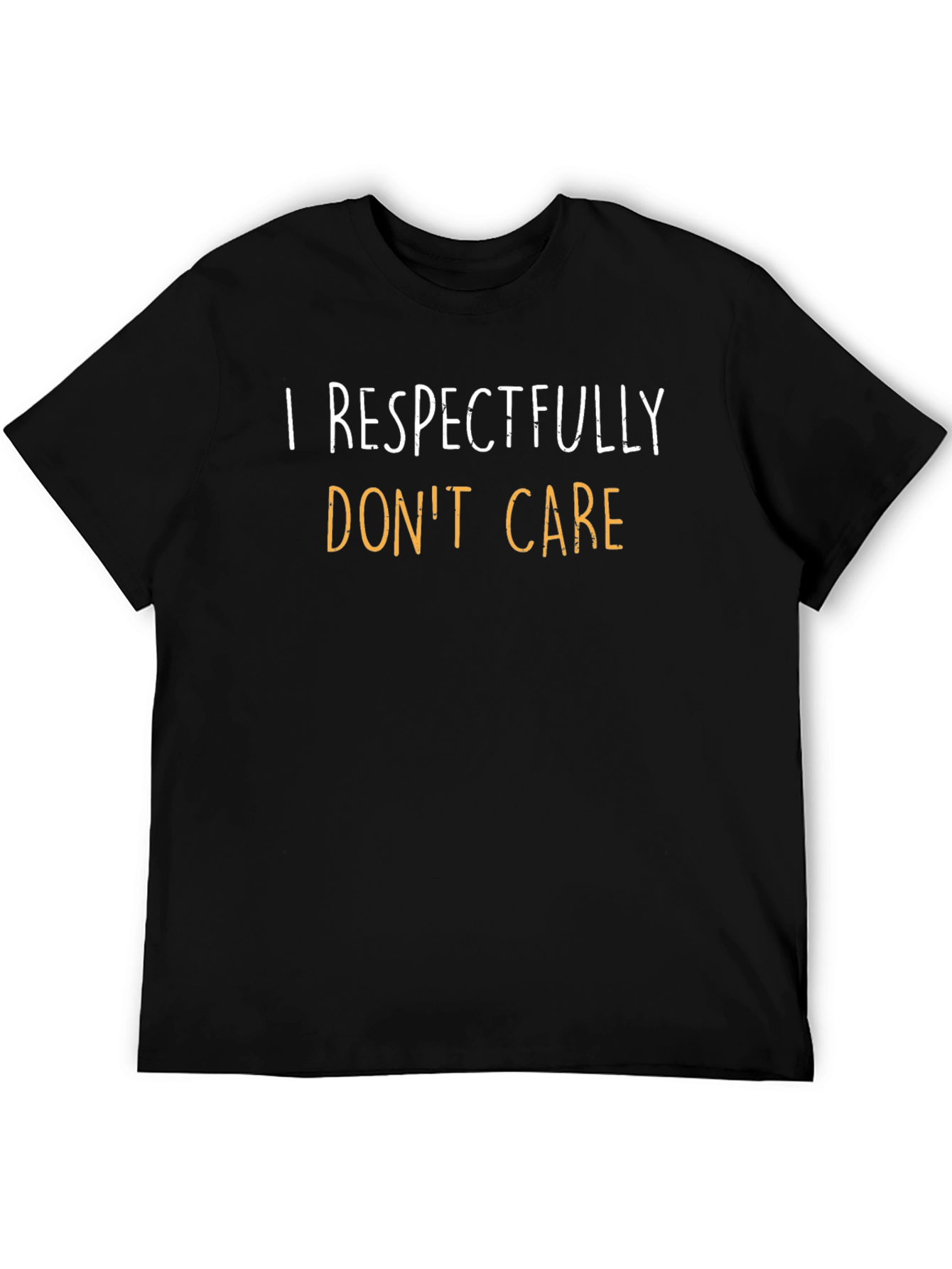 Respectfully Dont Care Graphic Tee - Black
