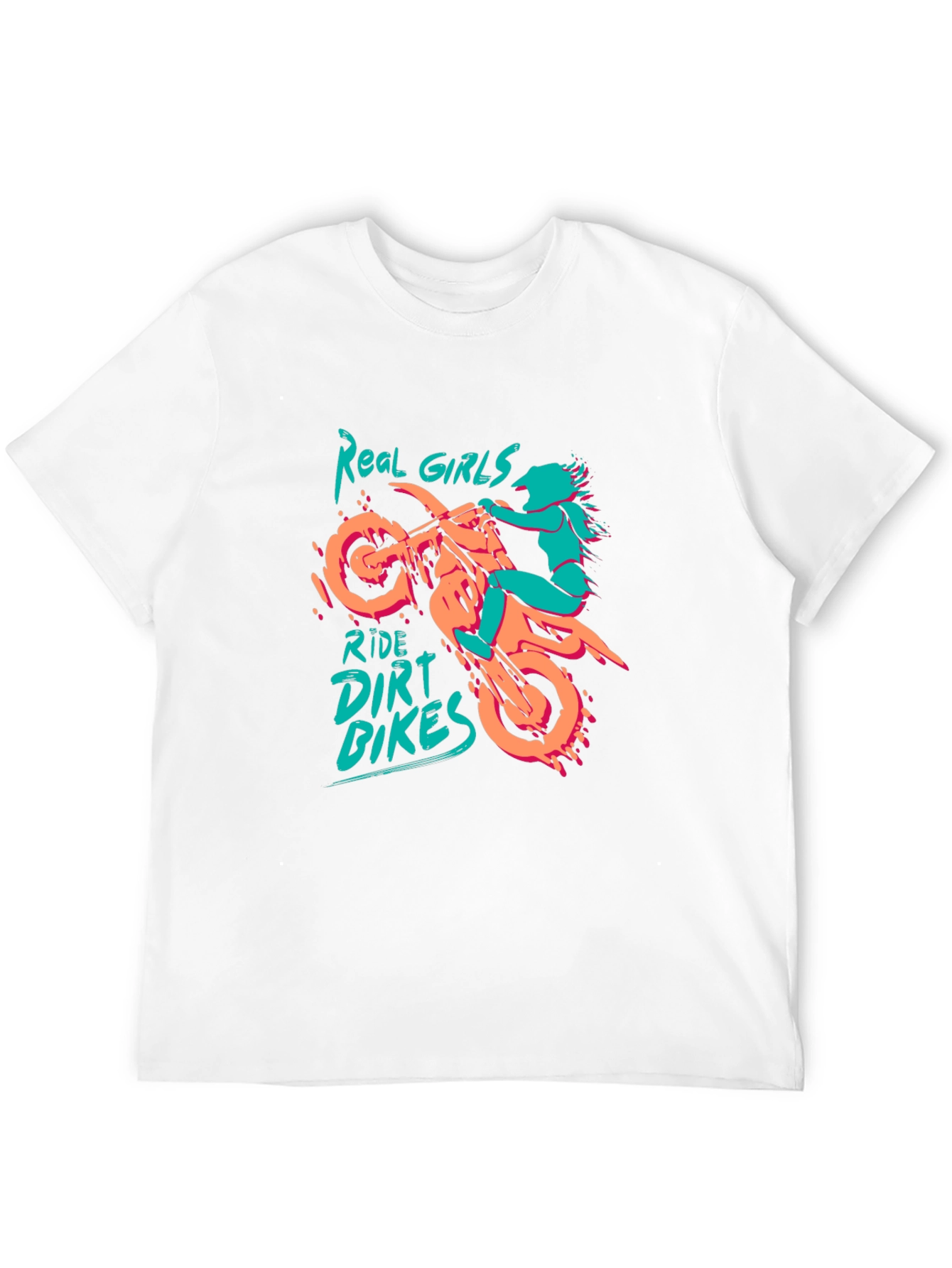 Real Girls Ride Dirt Bikes Graphic T-Shirt