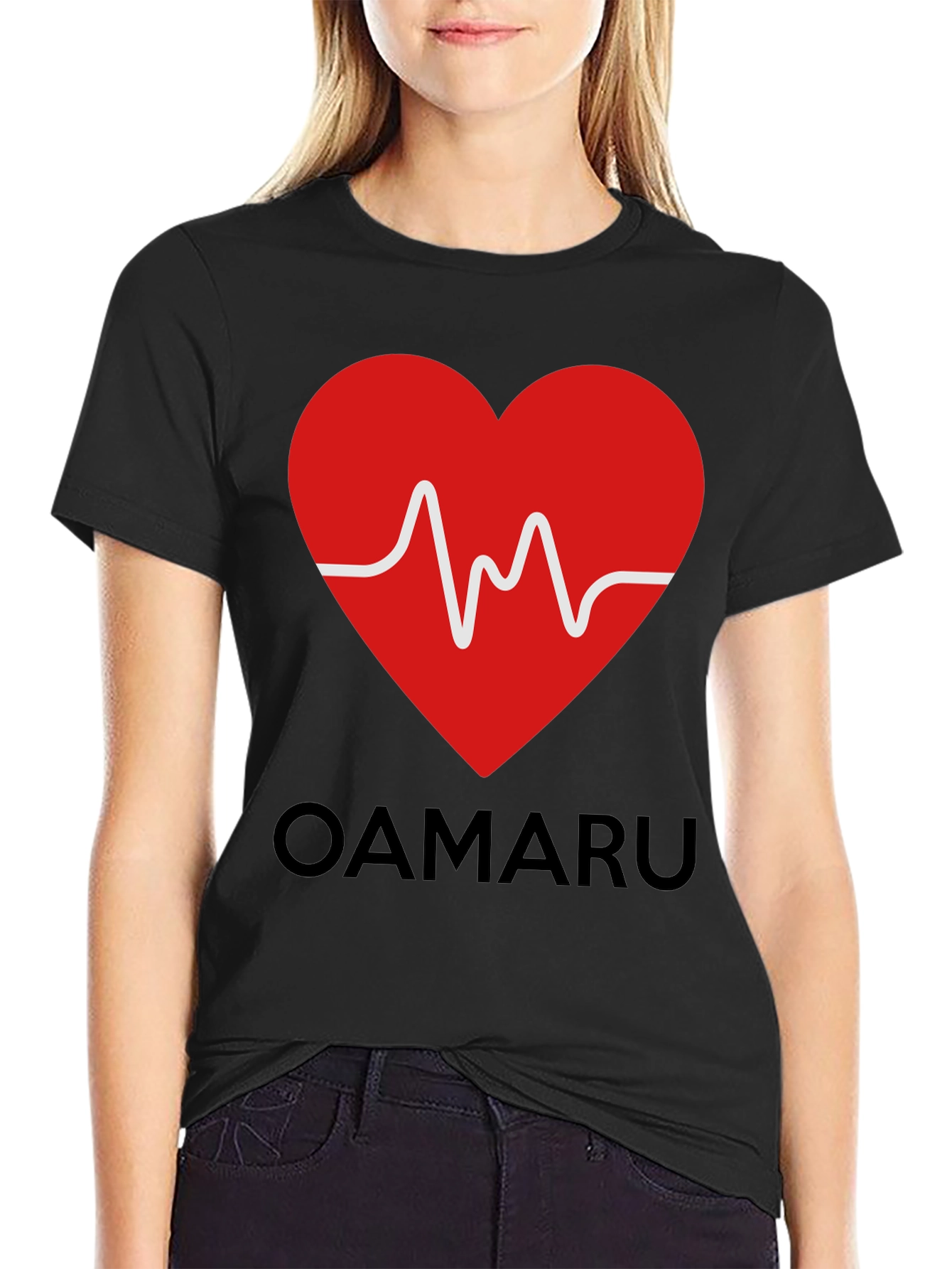 Heartbeat OAMARU Graphic T-Shirt - Trendy Casual Wear