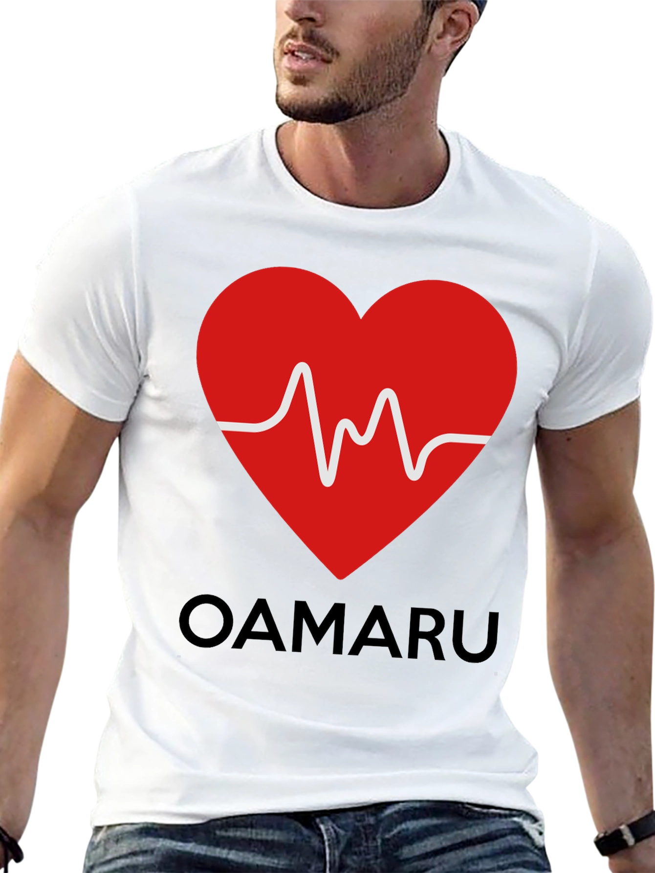 Heartbeat OAMARU Graphic T-Shirt - Trendy Casual Wear