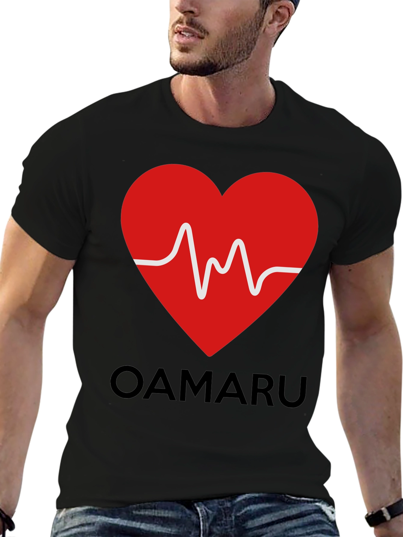 Heartbeat OAMARU Graphic T-Shirt - Trendy Casual Wear