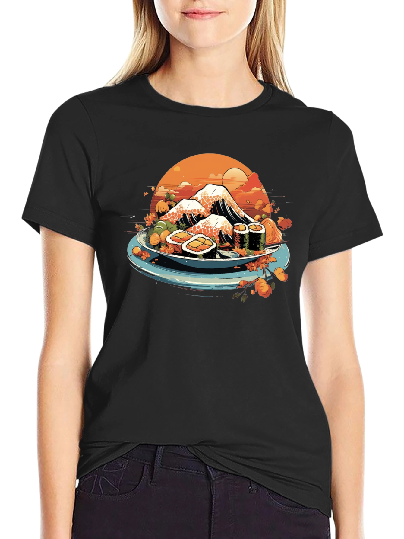 Sushi Mountain T-Shirt - Unique Graphic Tee