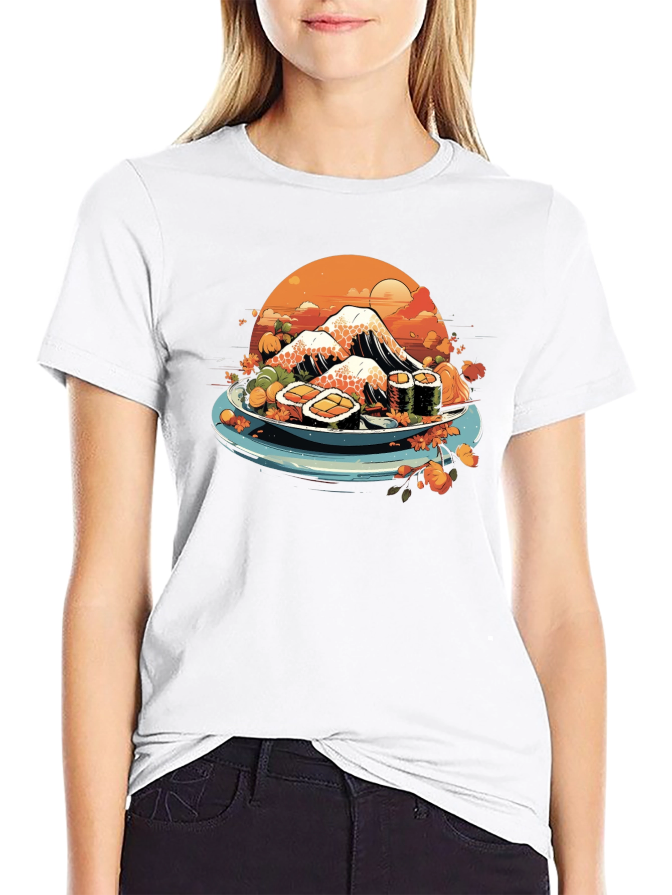 Sushi Mountain T-Shirt - Unique Graphic Tee