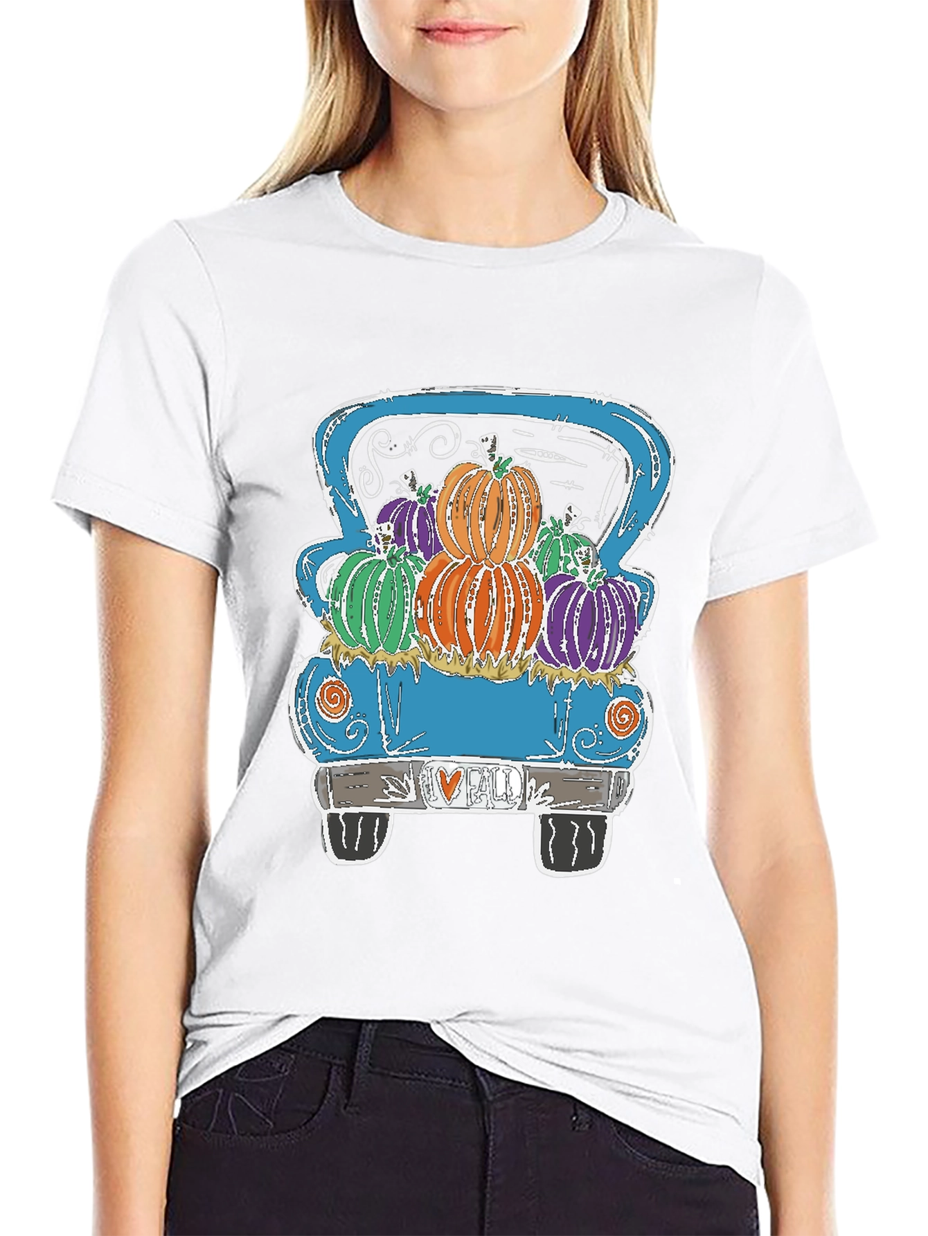 Fall Pumpkin Truck Graphic Tee