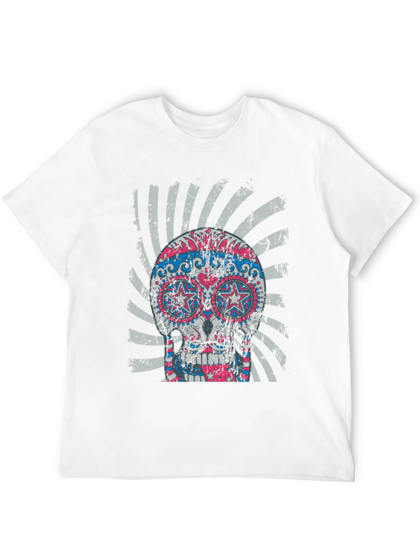 Sugar Skull Graphic Tee - Cool Design!