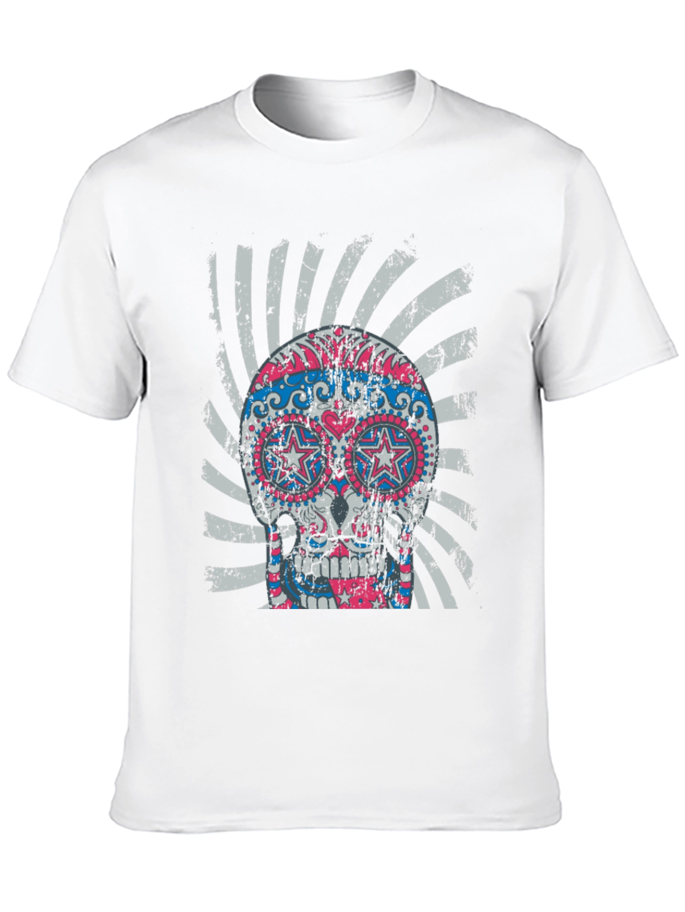 Sugar Skull Graphic Tee - Cool Design!