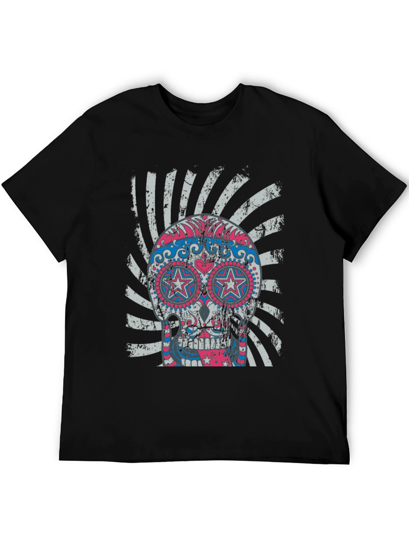 Sugar Skull Graphic Tee - Cool Design!