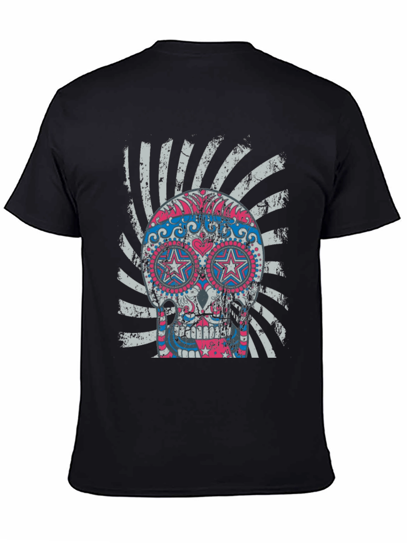 Sugar Skull Graphic Tee - Cool Design!