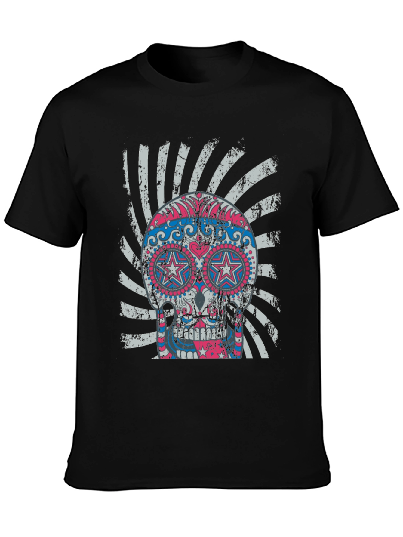 Sugar Skull Graphic Tee - Cool Design!