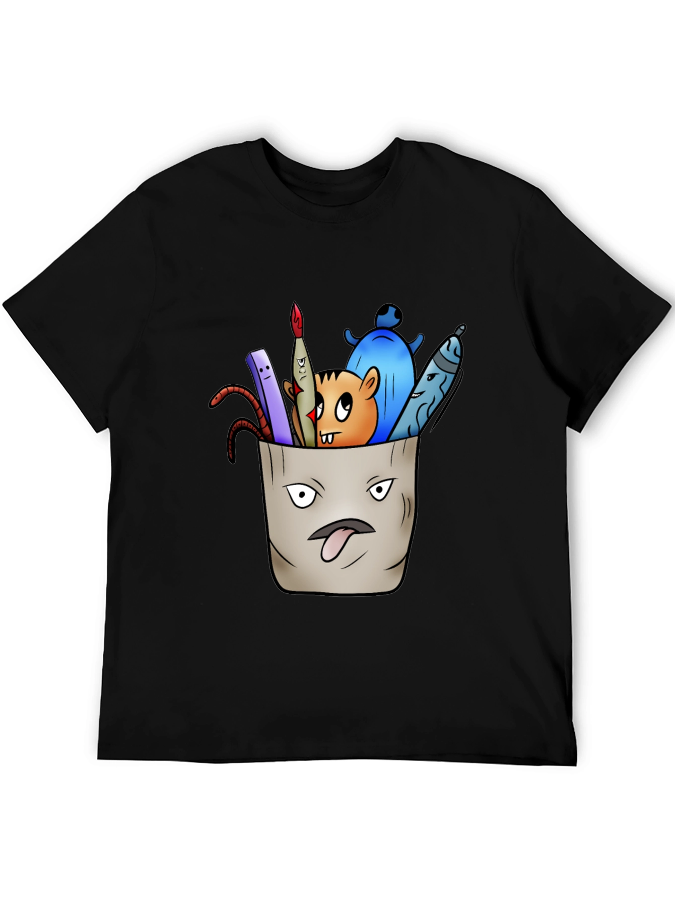 Pocket Monster Graphic Tee - Unique Cartoon Design