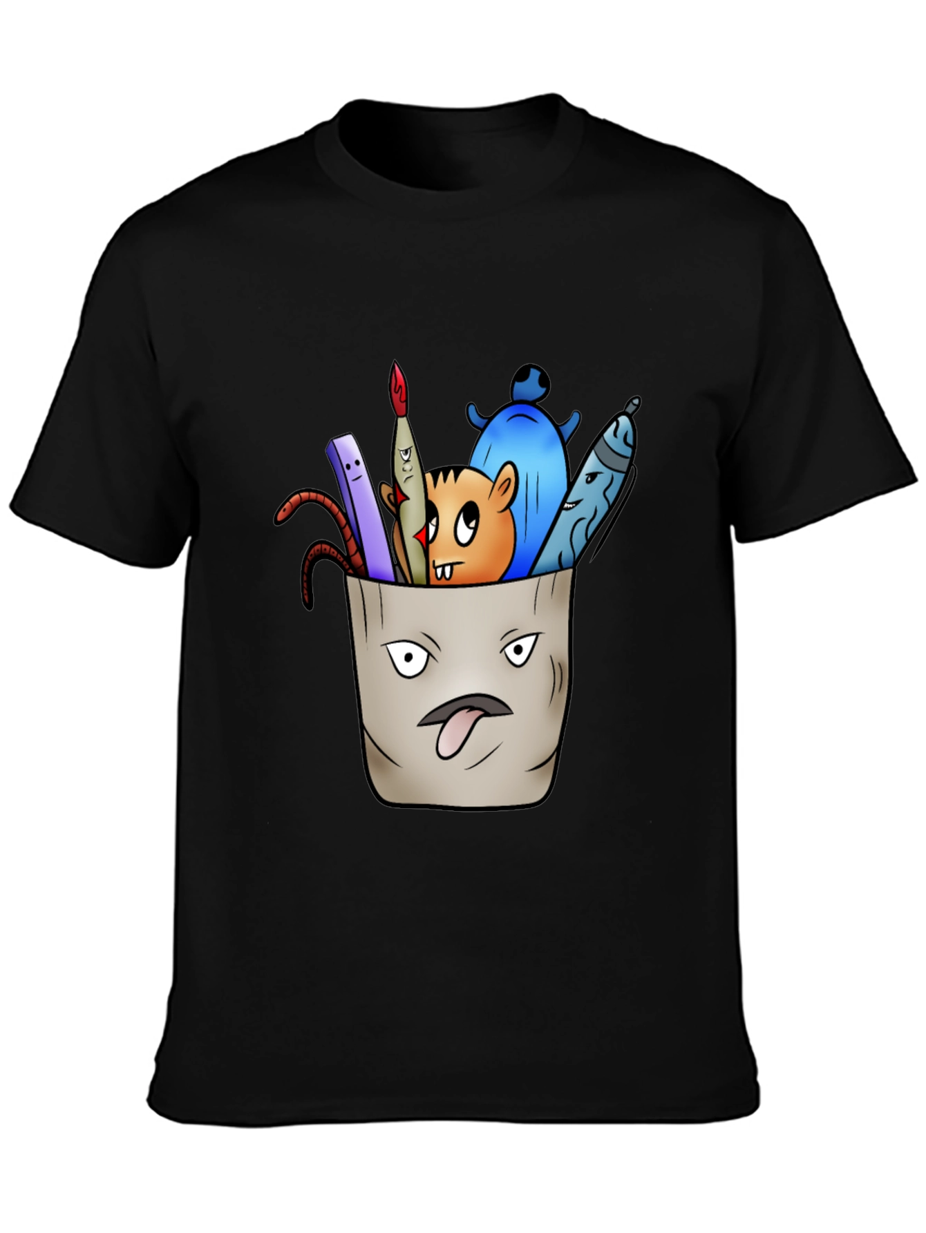 Pocket Monster Graphic Tee - Unique Cartoon Design
