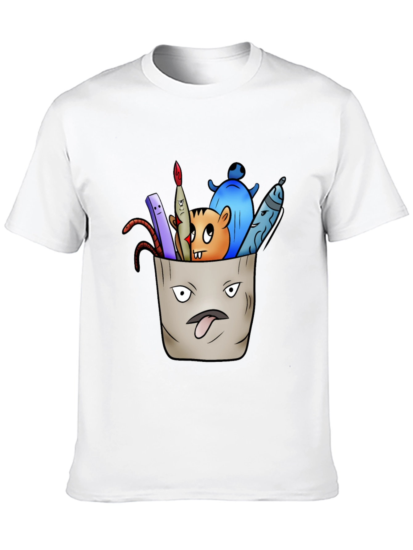 Pocket Monster Graphic Tee - Unique Cartoon Design