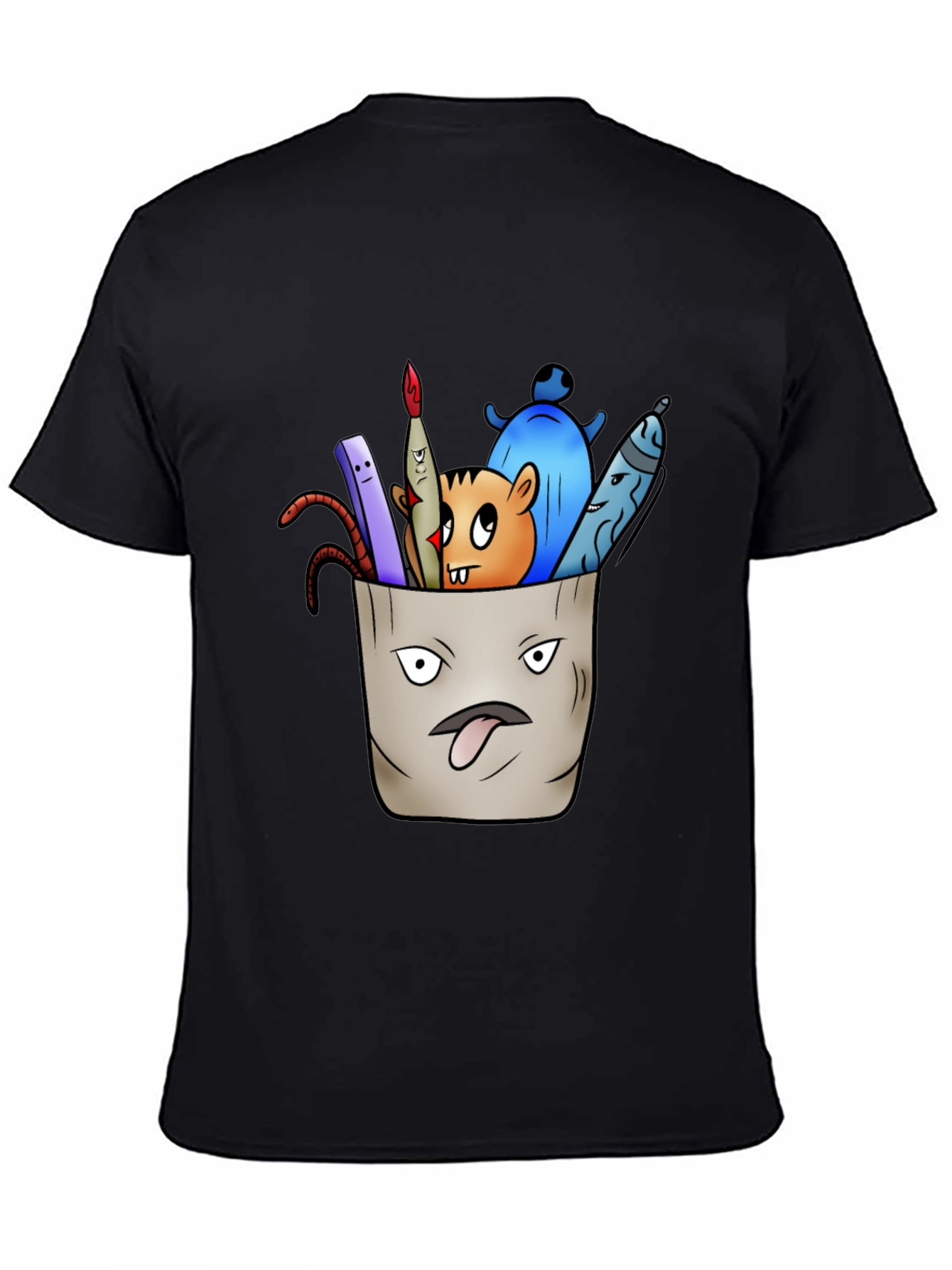 Pocket Monster Graphic Tee - Unique Cartoon Design