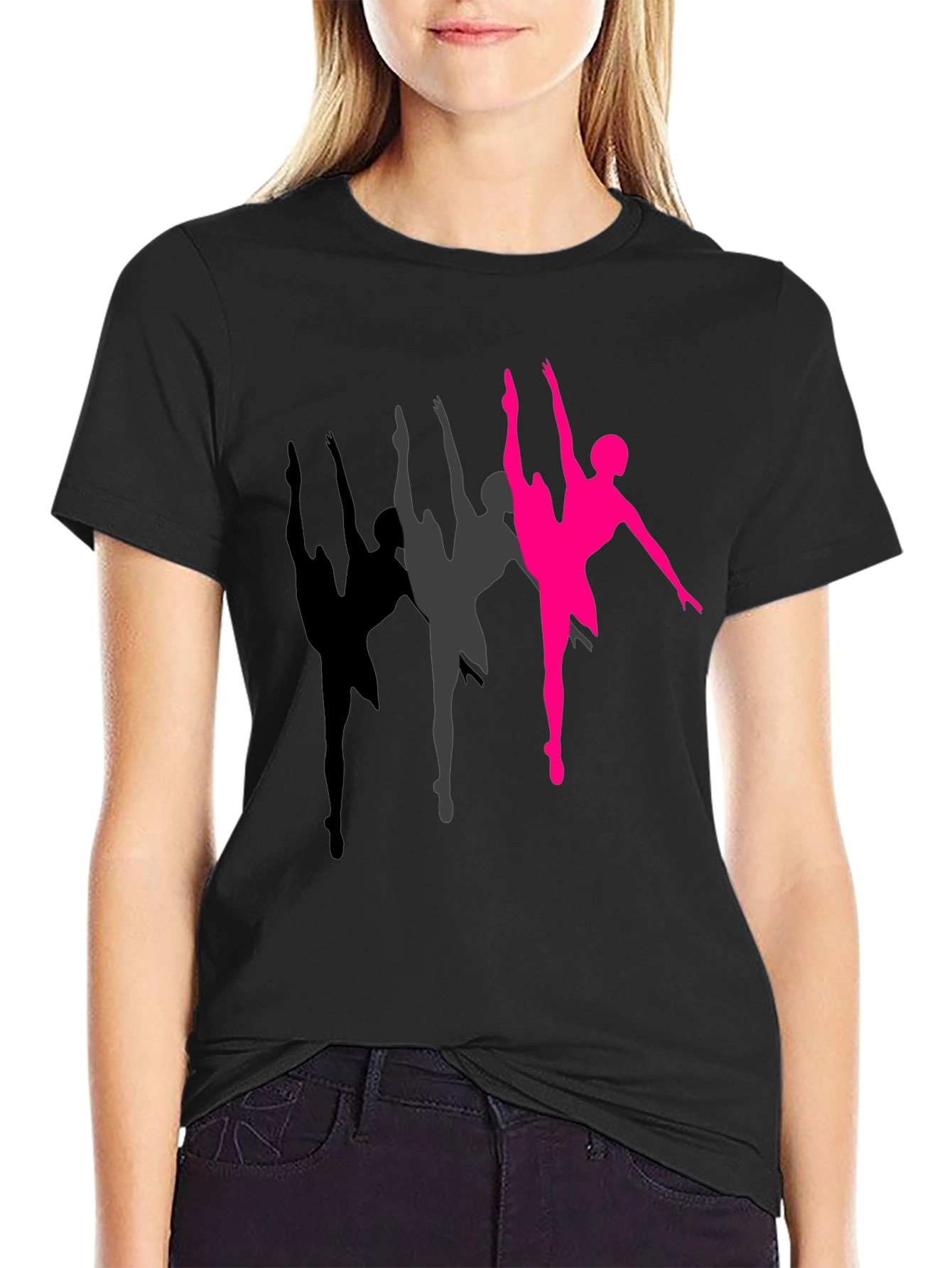 Ballet Dancer T-Shirt - Black Cotton Tee