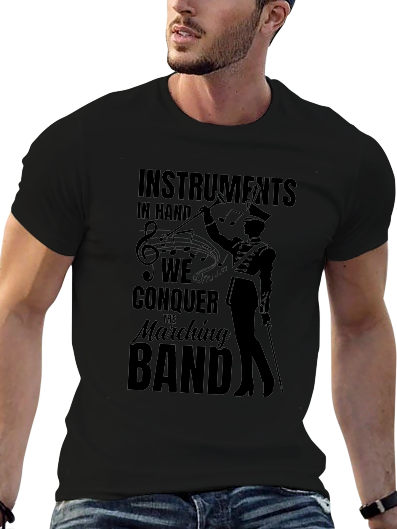Marching Band Conductor Graphic T-Shirt