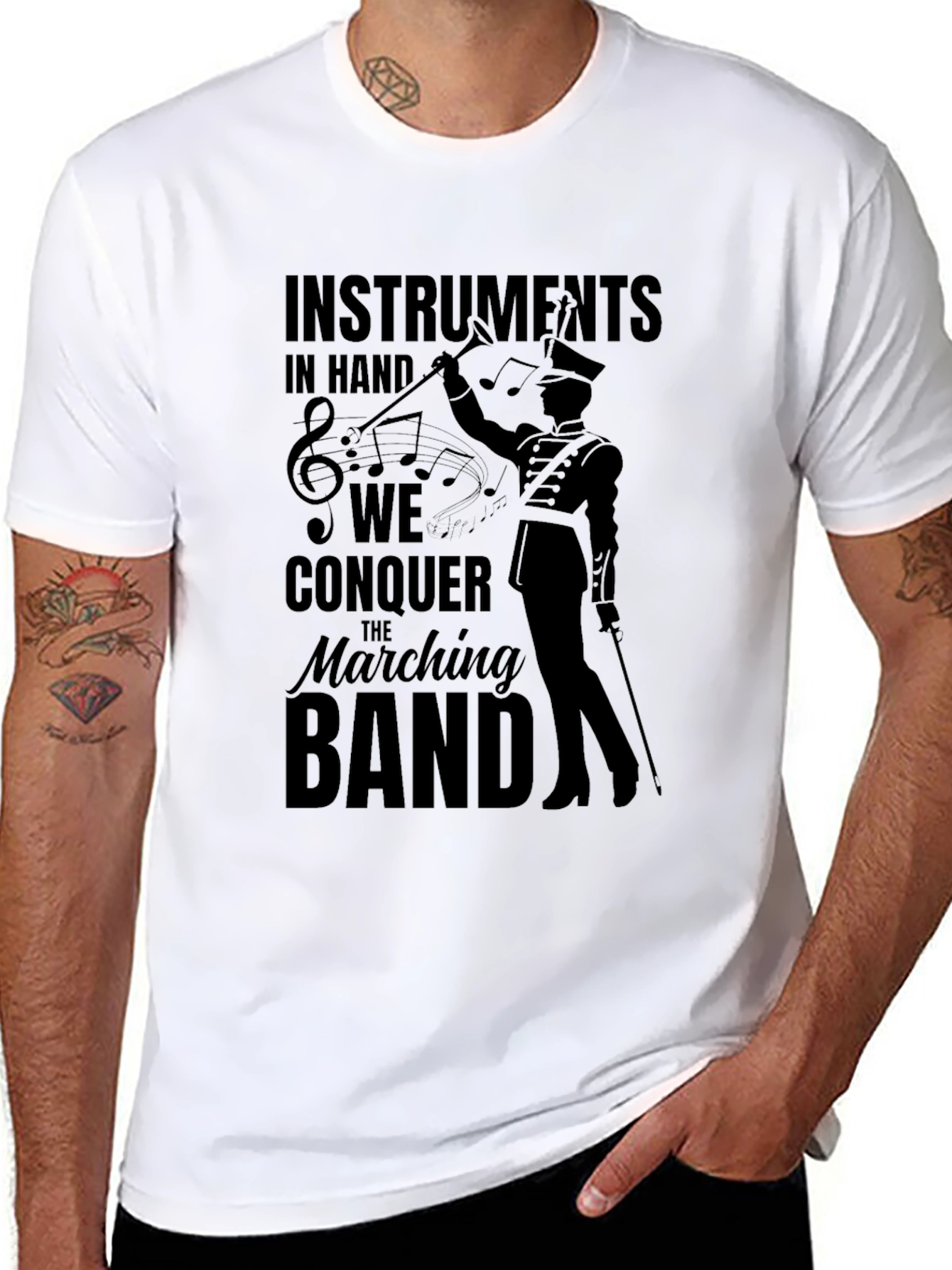 Marching Band Conductor Graphic T-Shirt