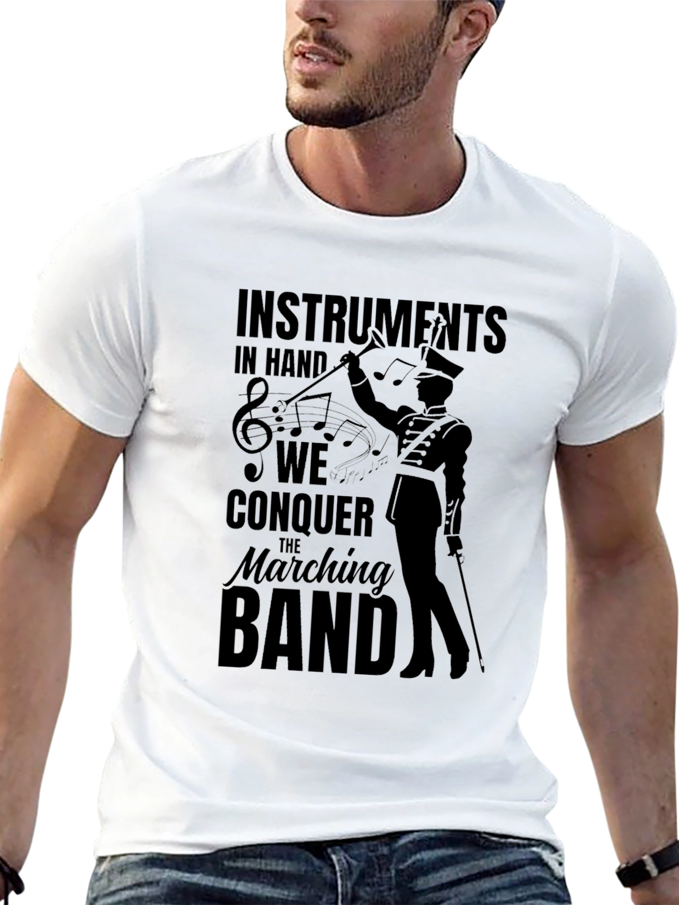 Marching Band Conductor Graphic T-Shirt