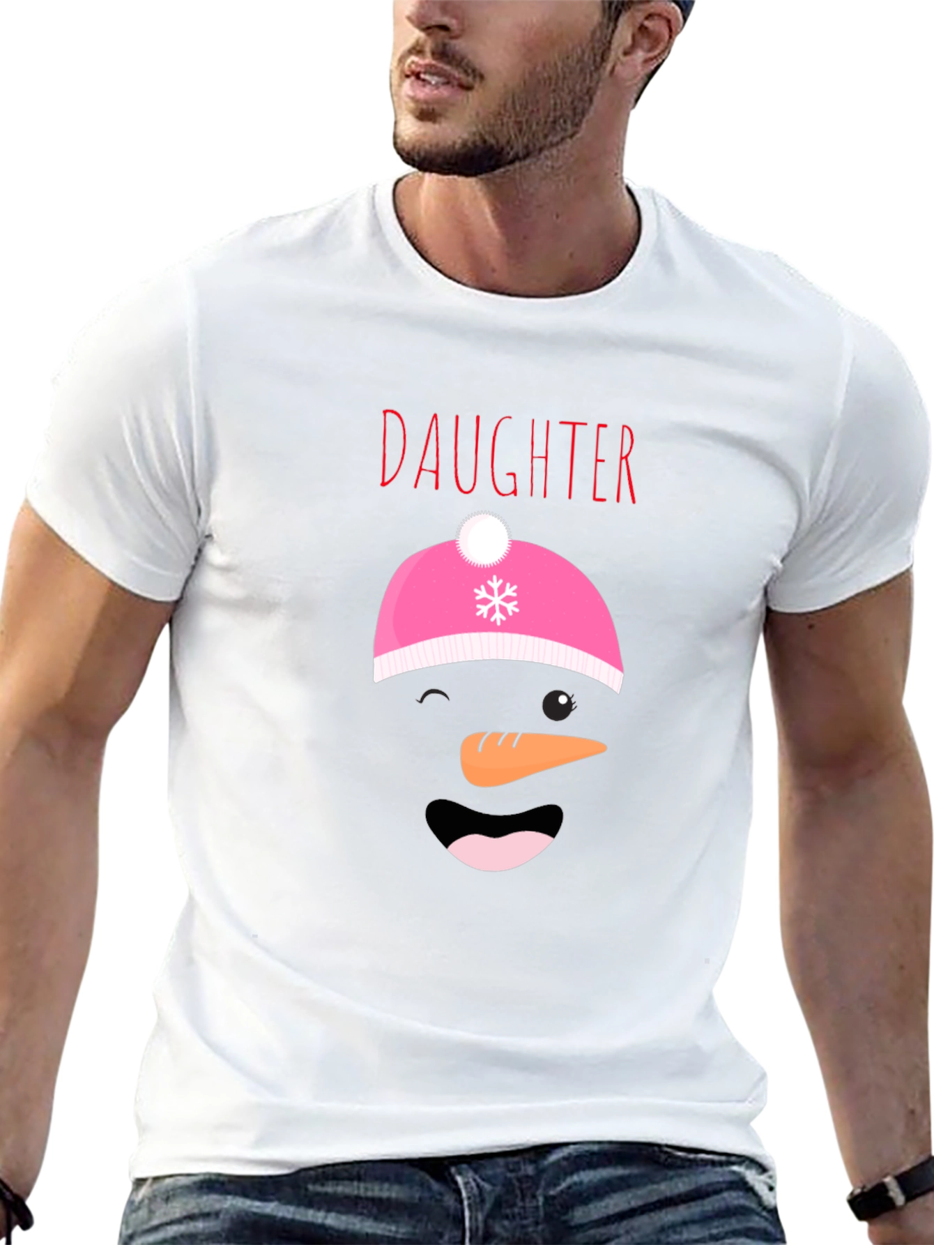Daughter Snowman Graphic Tee