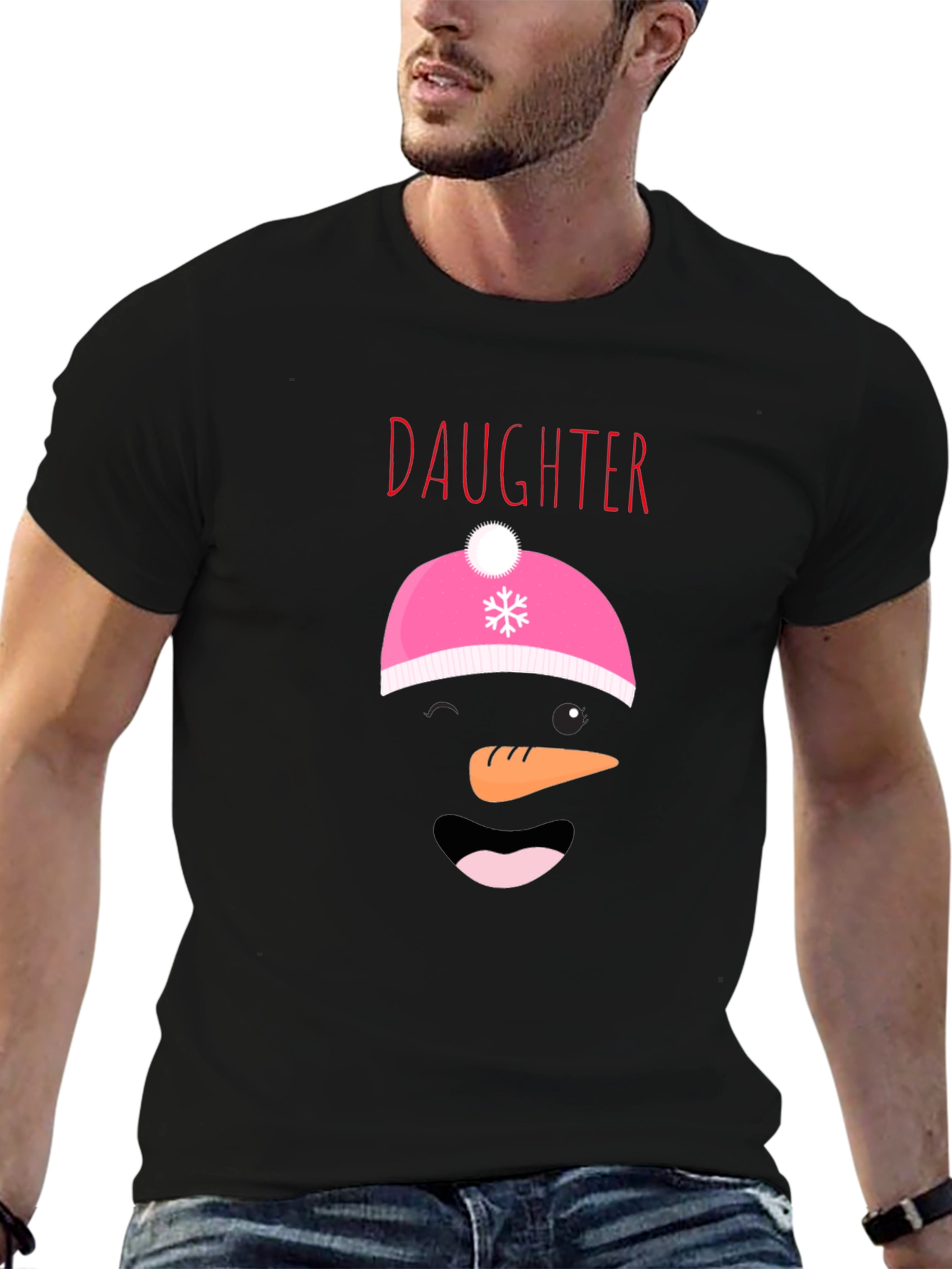 Daughter Snowman Graphic Tee