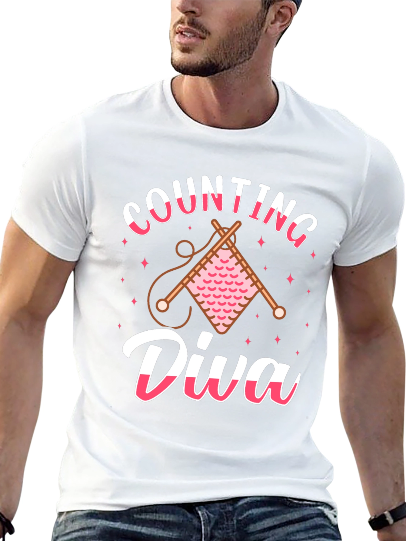 Knitting Diva Black T-Shirt