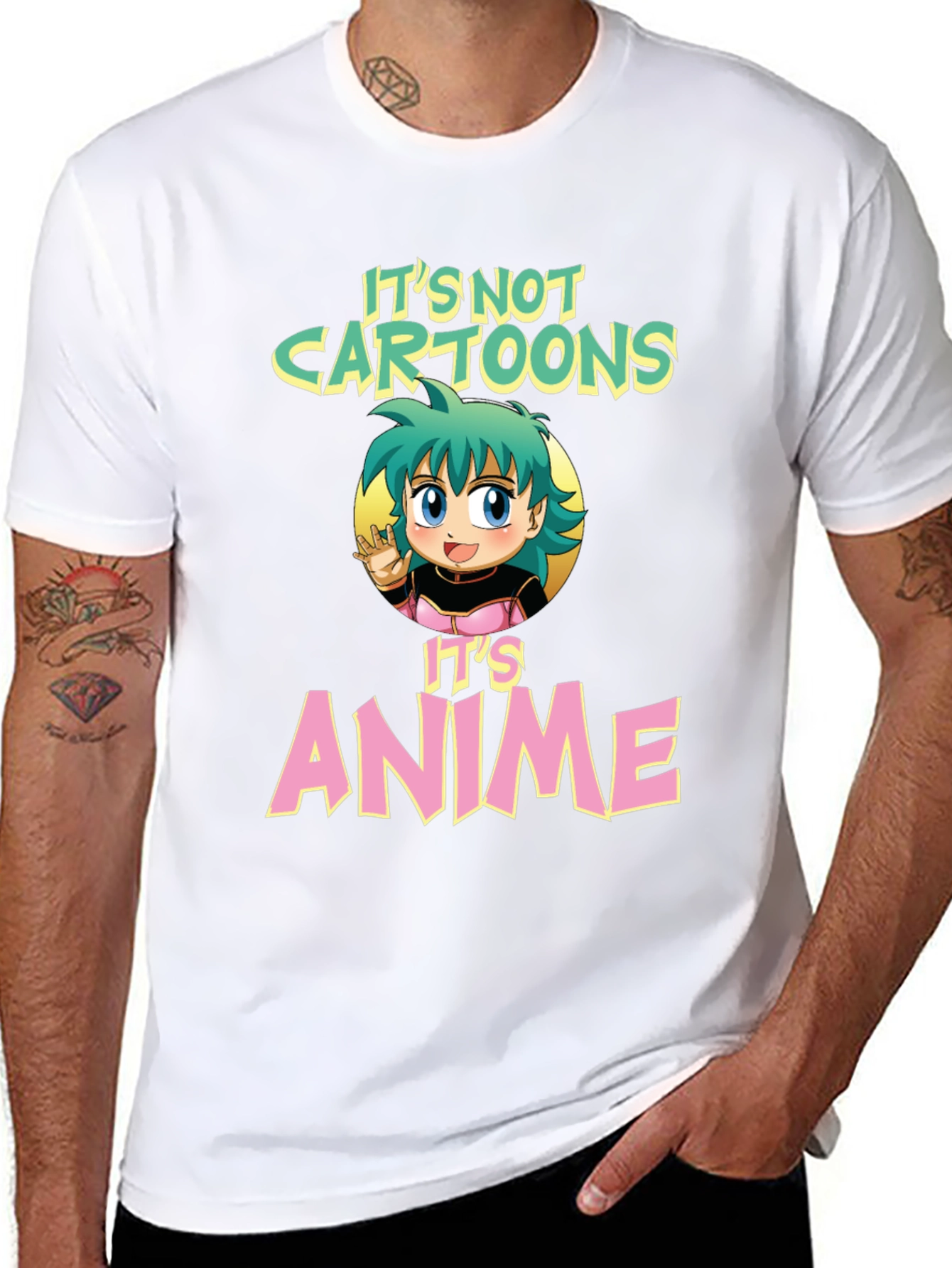 Its Not Cartoons Its Anime Graphic T-Shirt