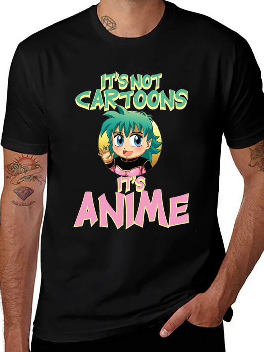 Its Not Cartoons Its Anime Graphic T-Shirt